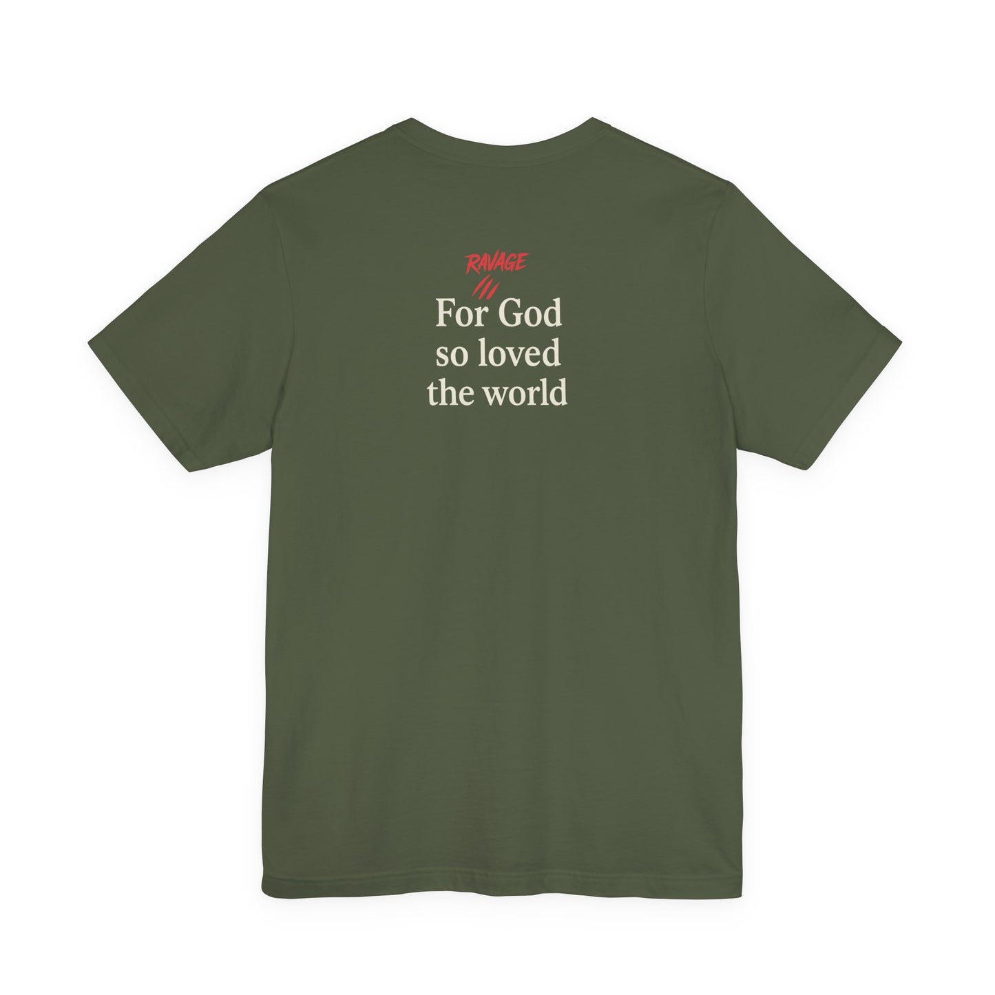 **JOHN 3:16 Faith-Inspired Unisex Tee – Christian Scripture T-Shirt, Religious Apparel, Inspirational Gift, Bible Verse Faith Shirt**