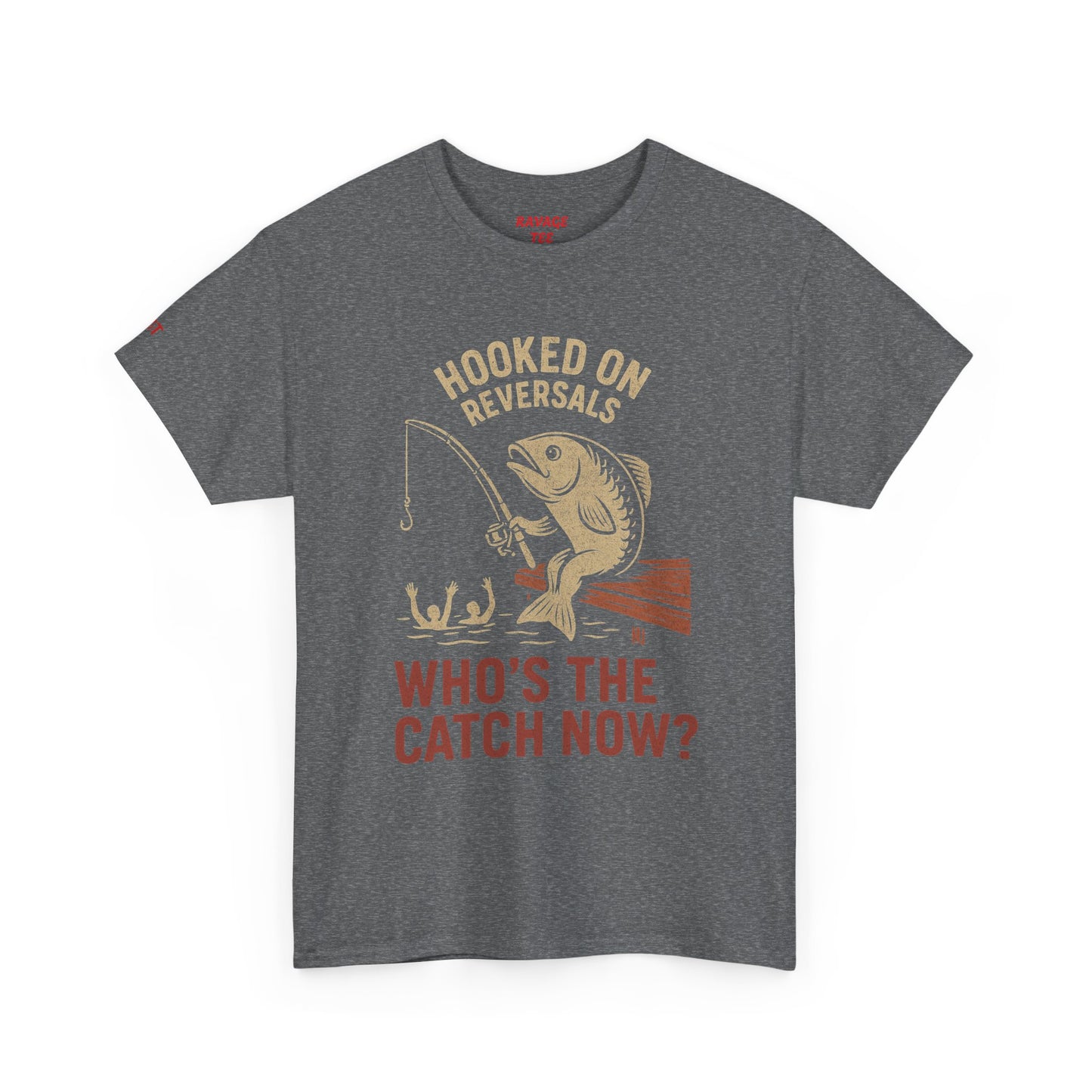Hooked on Reversals Fishing Tee - Unisex Cotton T-Shirt for Fishing Lovers, Great for Outdoors, Gift for Dad, Summer Apparel, Casual Wear