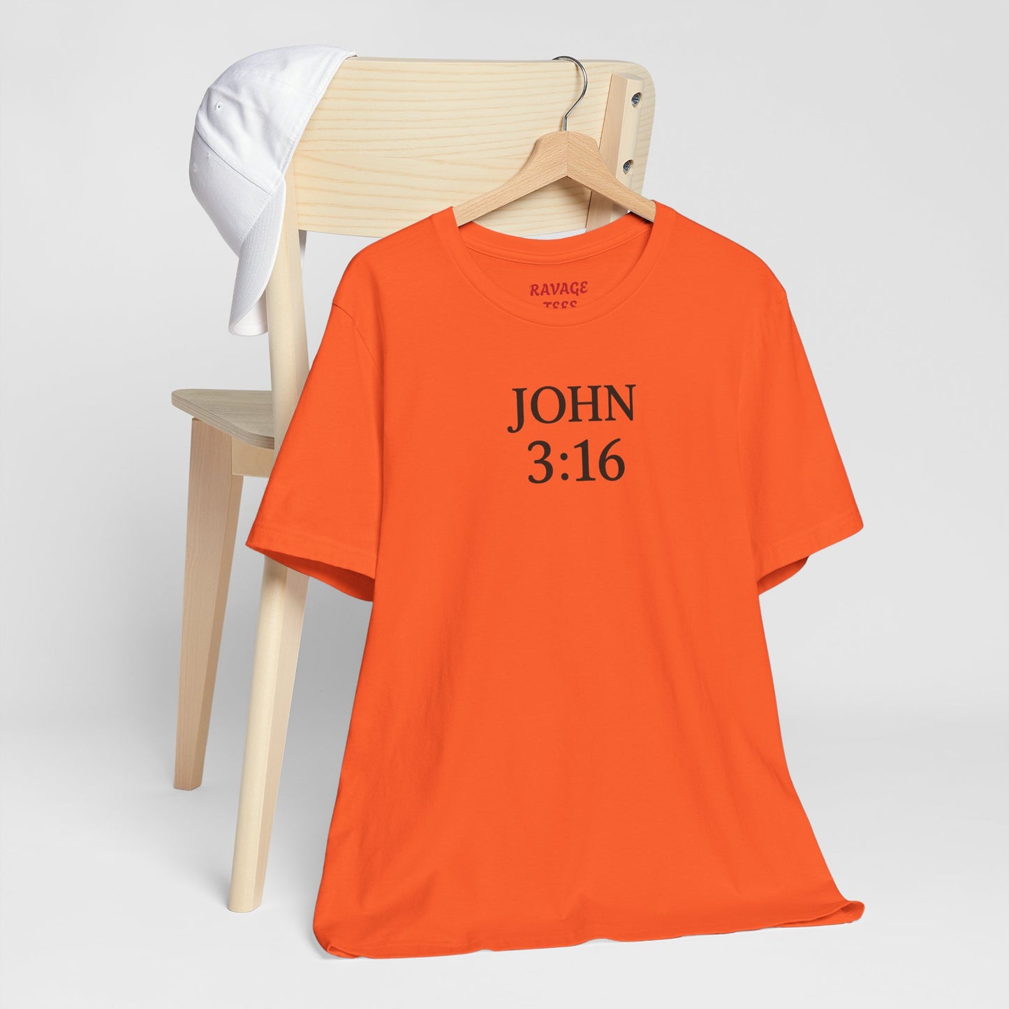 **JOHN 3:16 Faith-Inspired Unisex Tee – Christian Scripture T-Shirt, Religious Apparel, Inspirational Gift, Bible Verse Faith Shirt**