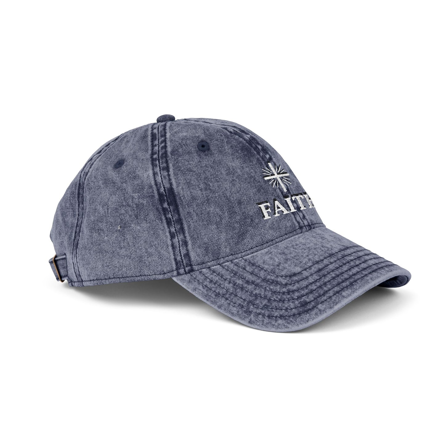Vintage Faith Embroidered Cap, Inspirational Hat for Everyday Wear, Perfect Gift for Birthdays & Holidays