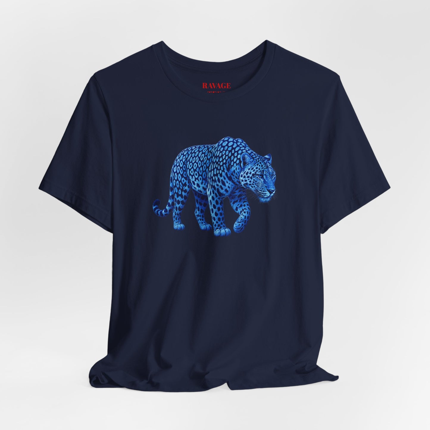 Blue Leopard Graphic Tee