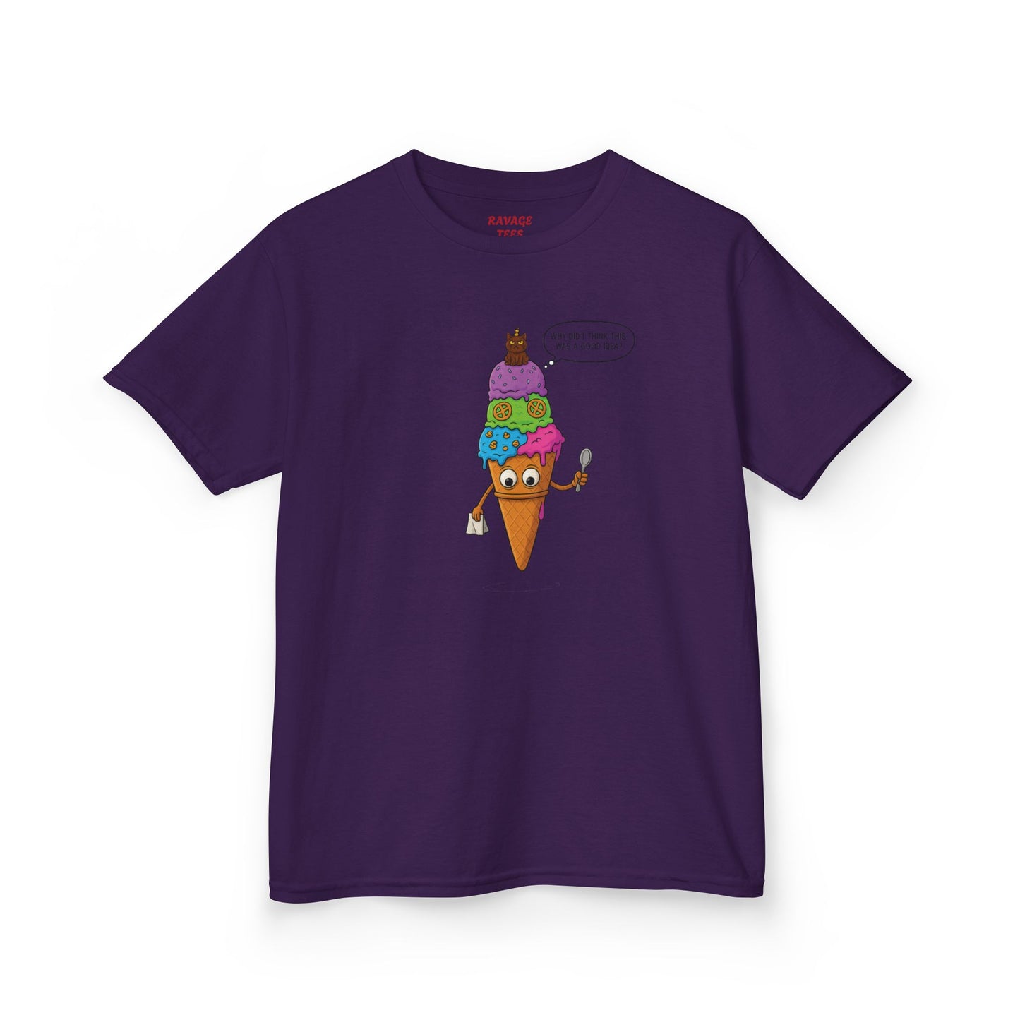 Kids Ice Cream Cone T-Shirt - Fun Summer Apparel, Perfect Gift for Birthdays, Playdates, Ice Cream Lovers, Family Outings