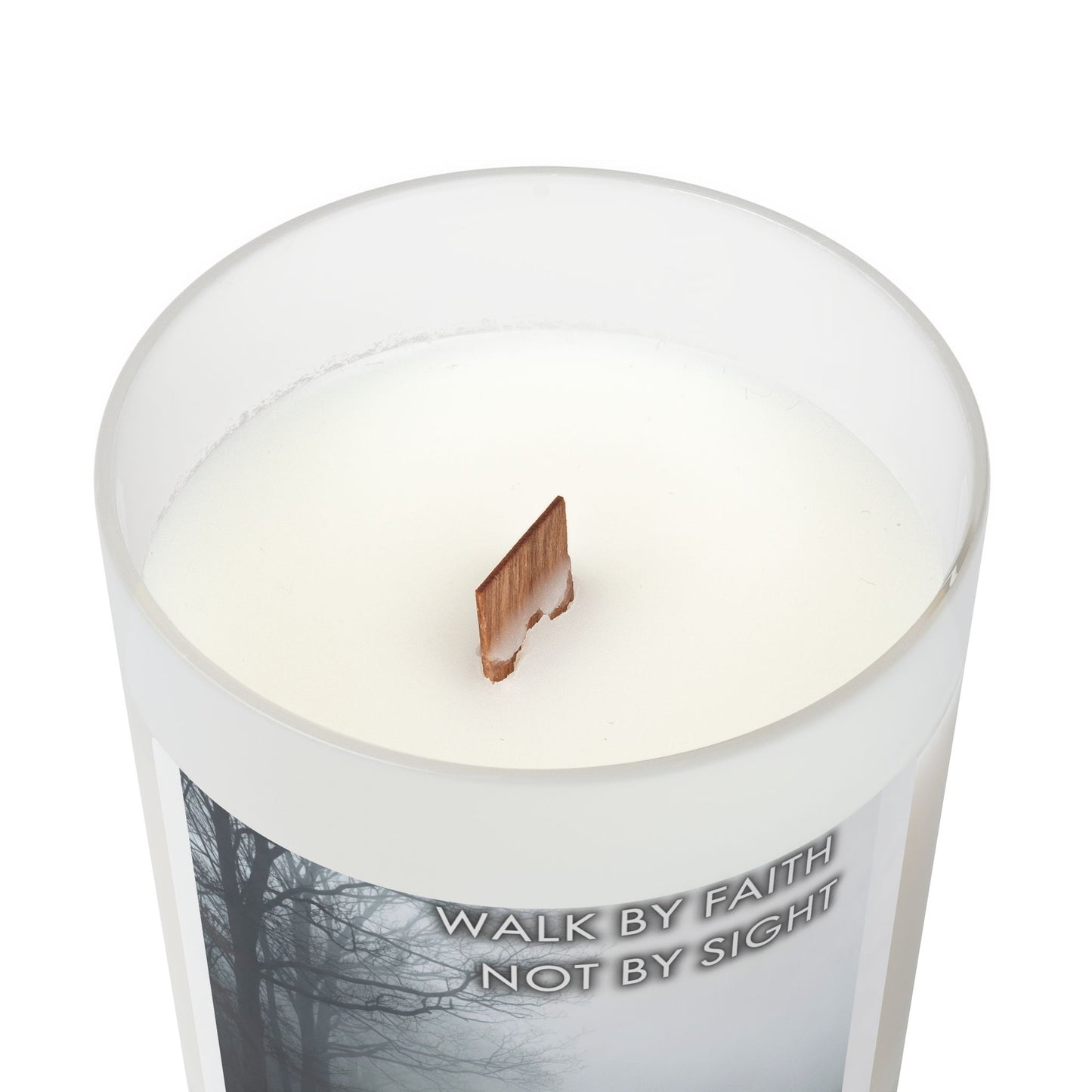 Spiritual Journey-Inspirational Frosted Glass Candle - 11oz, Meditation Candle, Home Decor, Gift for Him/Her, Prayer Candle, Cozy Ambiance