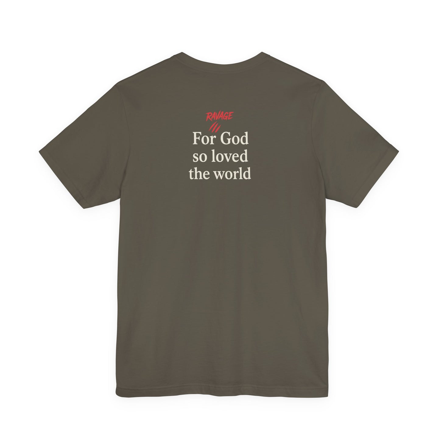 **JOHN 3:16 Faith-Inspired Unisex Tee – Christian Scripture T-Shirt, Religious Apparel, Inspirational Gift, Bible Verse Faith Shirt**