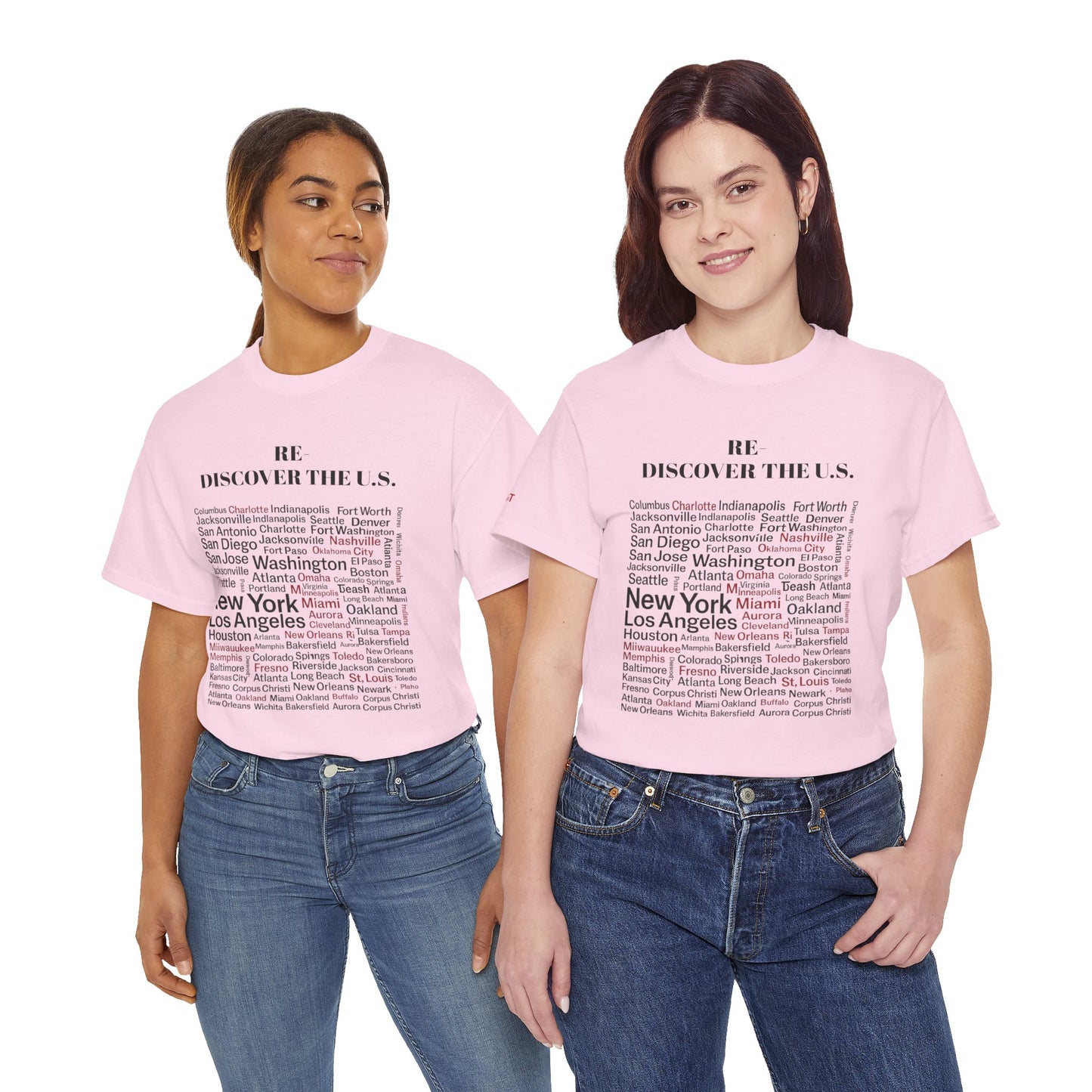 Re-Discover the U.S. Unisex Exploratory Travel T-Shirt, Adventure Tee, USA Discovery Shirt