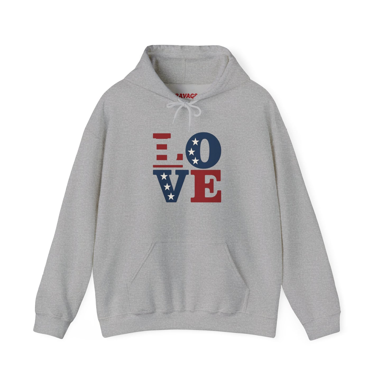 Unisex Hooded Sweatshirt with 'LOVE' Design - Cozy Gift for Friends, Valentine's Day, Casual Wear, Relaxation, Everyday Use