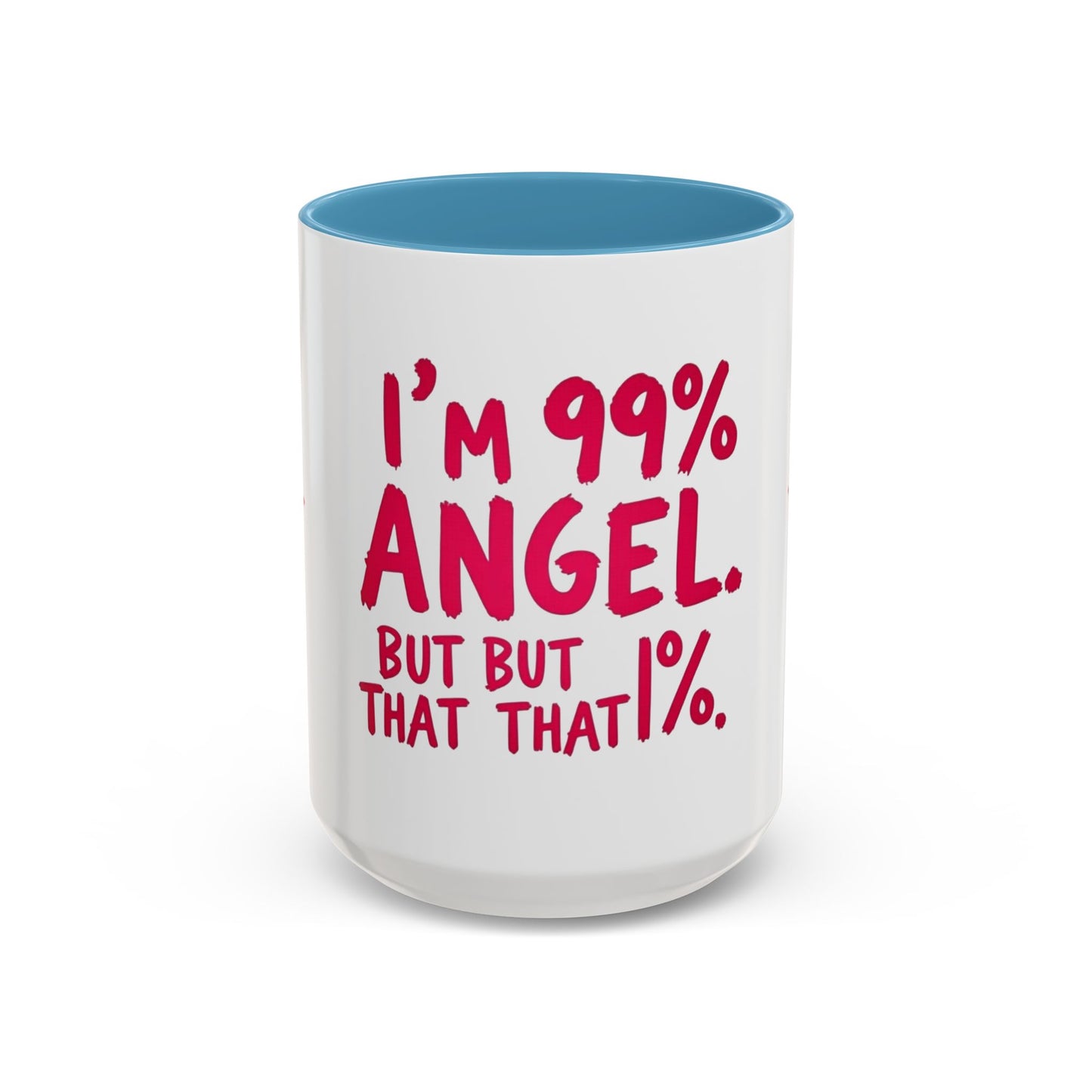 Humorous Accent Coffee Mug - Perfect Gift for Friends, Playful Coffee Lovers, Angel-Themed Decor, Birthday Present, Funny Quote Mugs