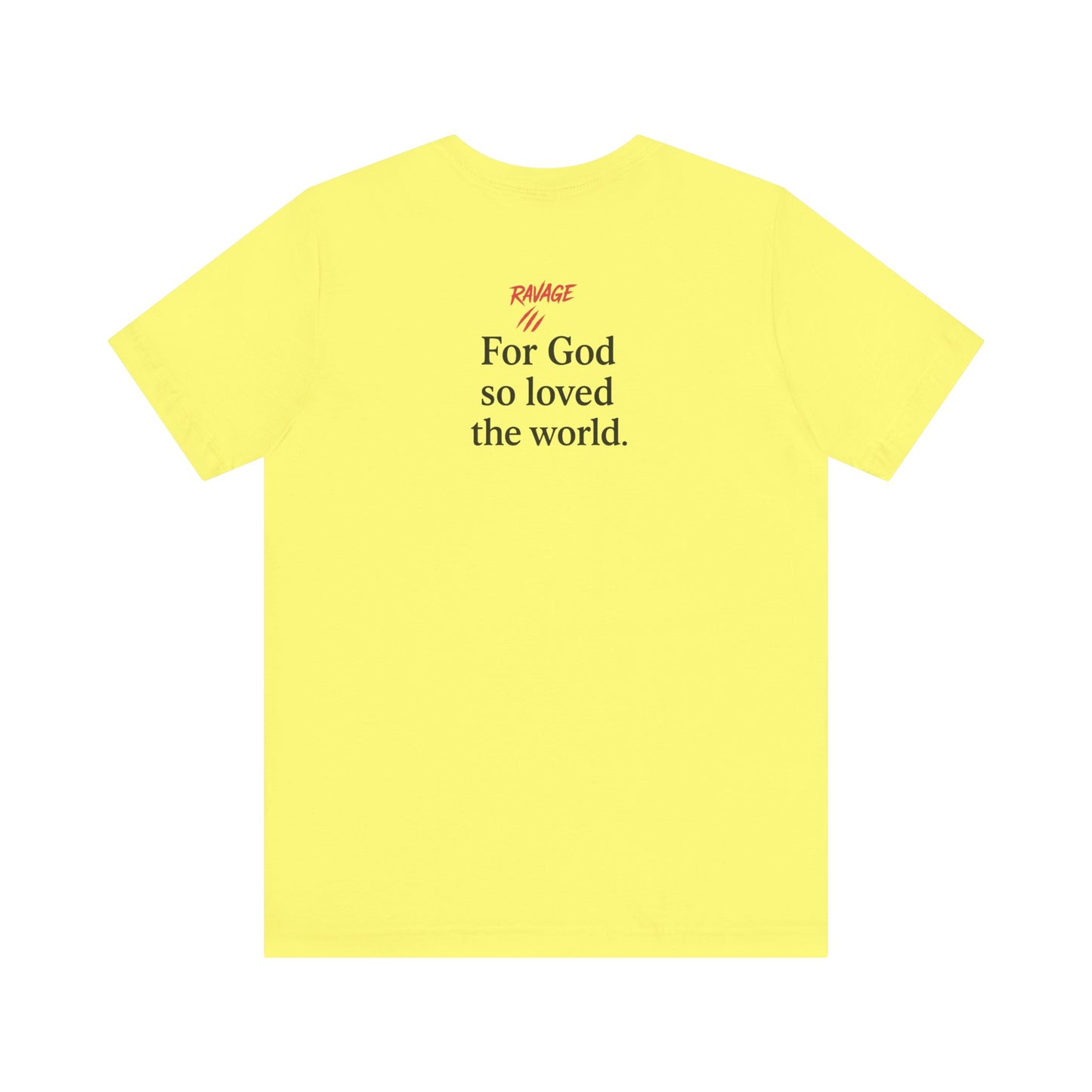 **JOHN 3:16 Faith-Inspired Unisex Tee – Christian Scripture T-Shirt, Religious Apparel, Inspirational Gift, Bible Verse Faith Shirt**