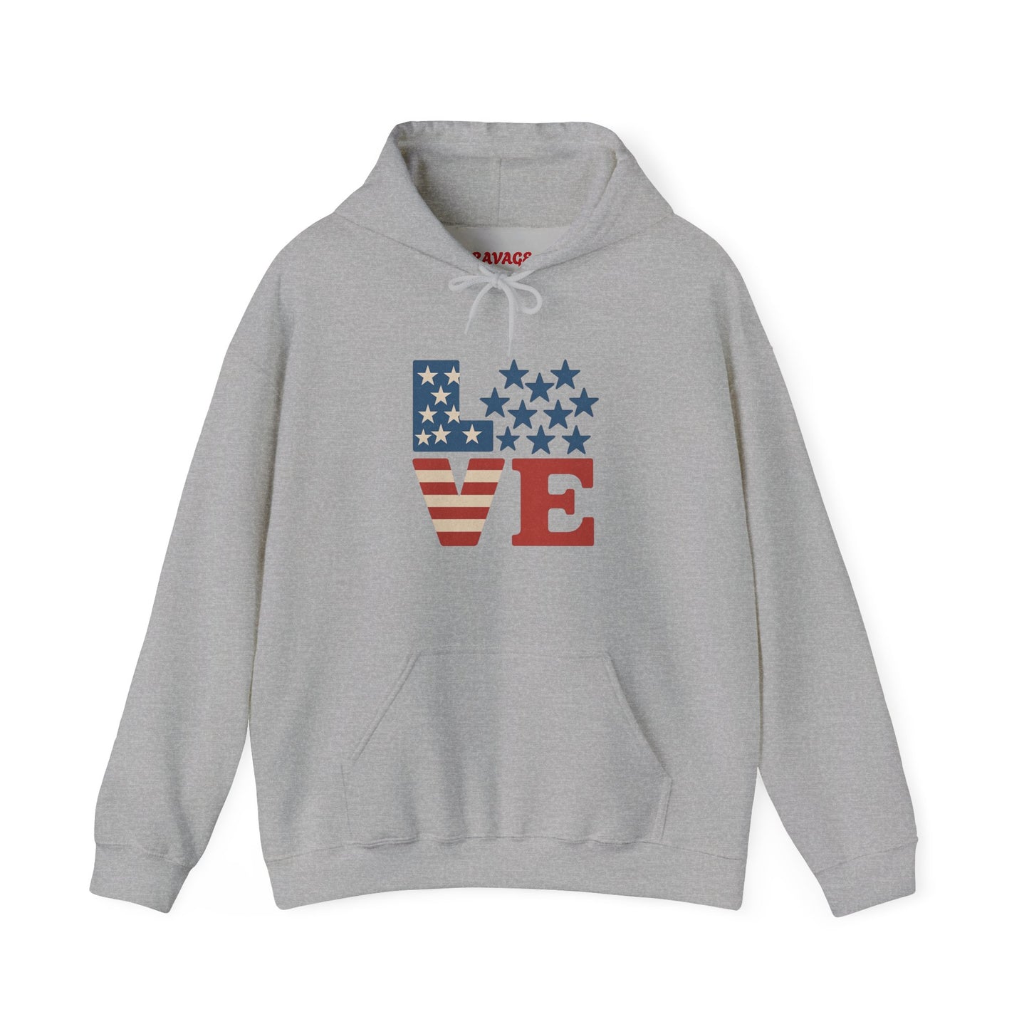 Unisex Hooded Sweatshirt with 'LOVE' Design - Cozy Gift for Friends, Valentine's Day, Casual Wear, Relaxation, Everyday Use