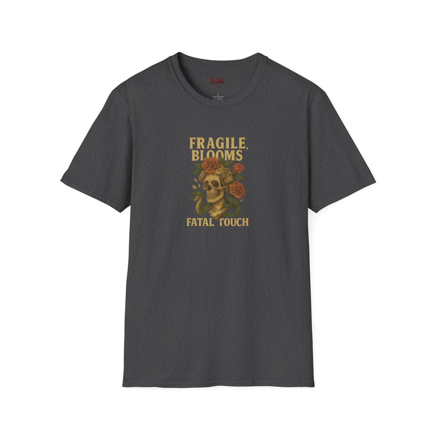 FRAGILE BLOOM FATAL TOUCH Graphic T-Shirt – Unisex Tee | Eco-Friendly Nature Shirt for Summer Style, Casual Wear & Gifts for Nature Lovers