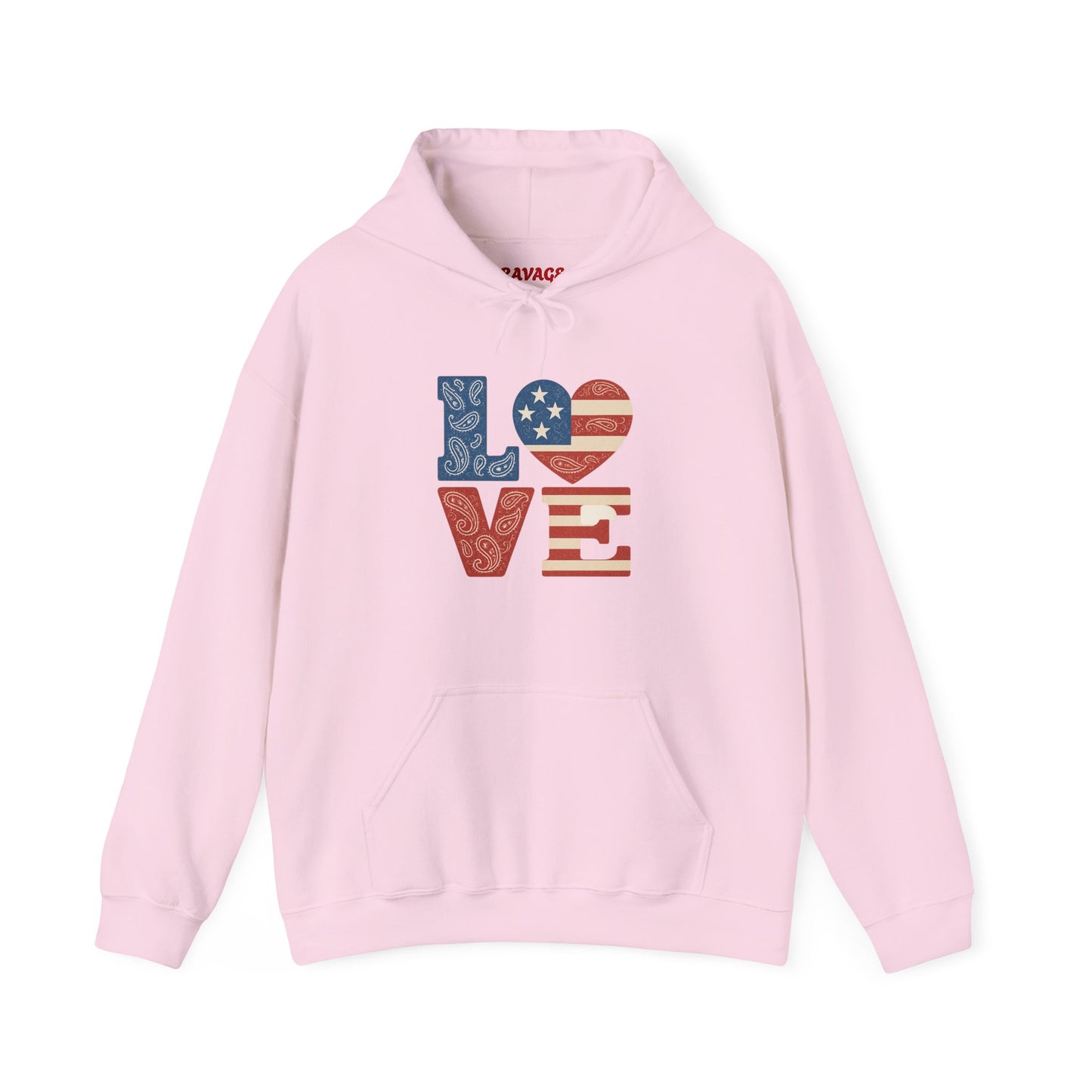 Unisex Hooded Sweatshirt with 'LOVE' Design - Cozy Gift for Friends, Valentine's Day, Casual Wear, Relaxation, Everyday Use