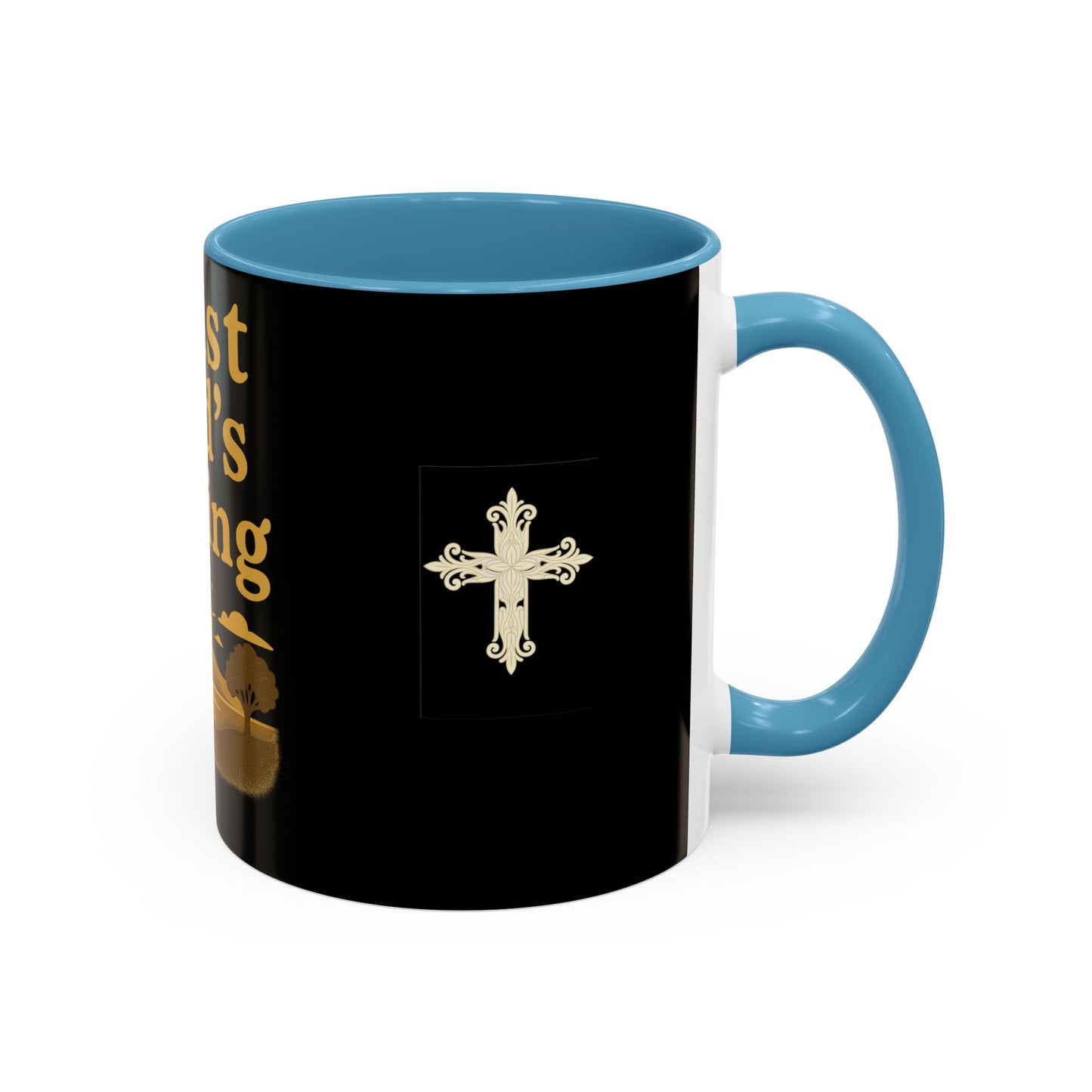Trust God's Timing Christian Coffee Mug – Inspirational Accent Cup (11oz & 15oz), Faith-Based Gift for Coffee & Tea Lovers