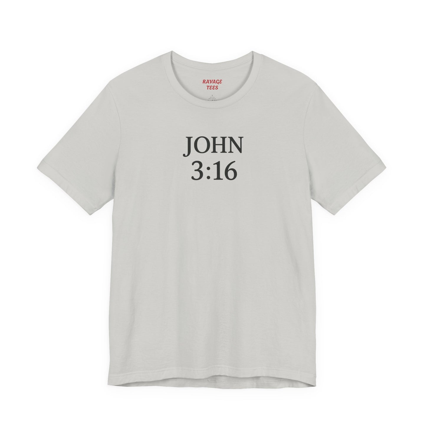 **JOHN 3:16 Faith-Inspired Unisex Tee – Christian Scripture T-Shirt, Religious Apparel, Inspirational Gift, Bible Verse Faith Shirt**