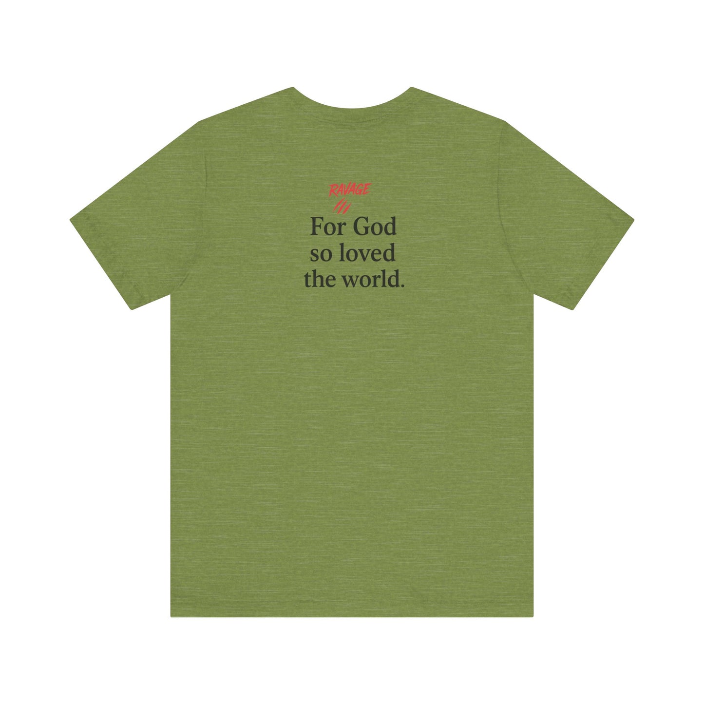**JOHN 3:16 Faith-Inspired Unisex Tee – Christian Scripture T-Shirt, Religious Apparel, Inspirational Gift, Bible Verse Faith Shirt**