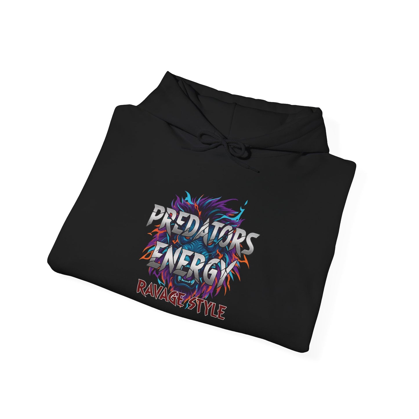 Predators Energy RAVAGE STYLE Hoodie – Bold Unisex Sweatshirt for Gamers, Streetwear Fans & Casual Comfort Gift