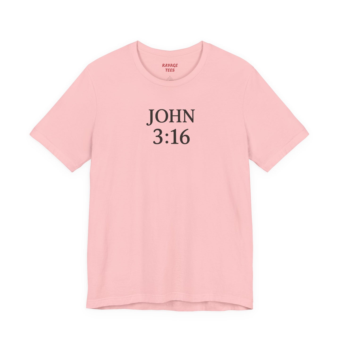 **JOHN 3:16 Faith-Inspired Unisex Tee – Christian Scripture T-Shirt, Religious Apparel, Inspirational Gift, Bible Verse Faith Shirt**