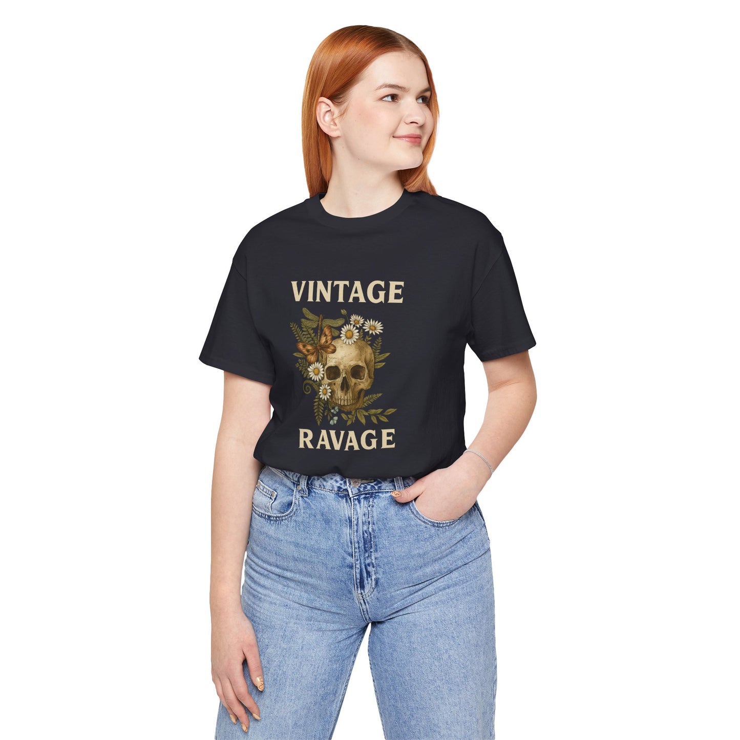 Vintage Skull Graphic Tee, Unisex Skull Shirt, Alternative Fashion, Edgy Vintage T-Shirt, Casual Streetwear Tee, Gift for Him/Her