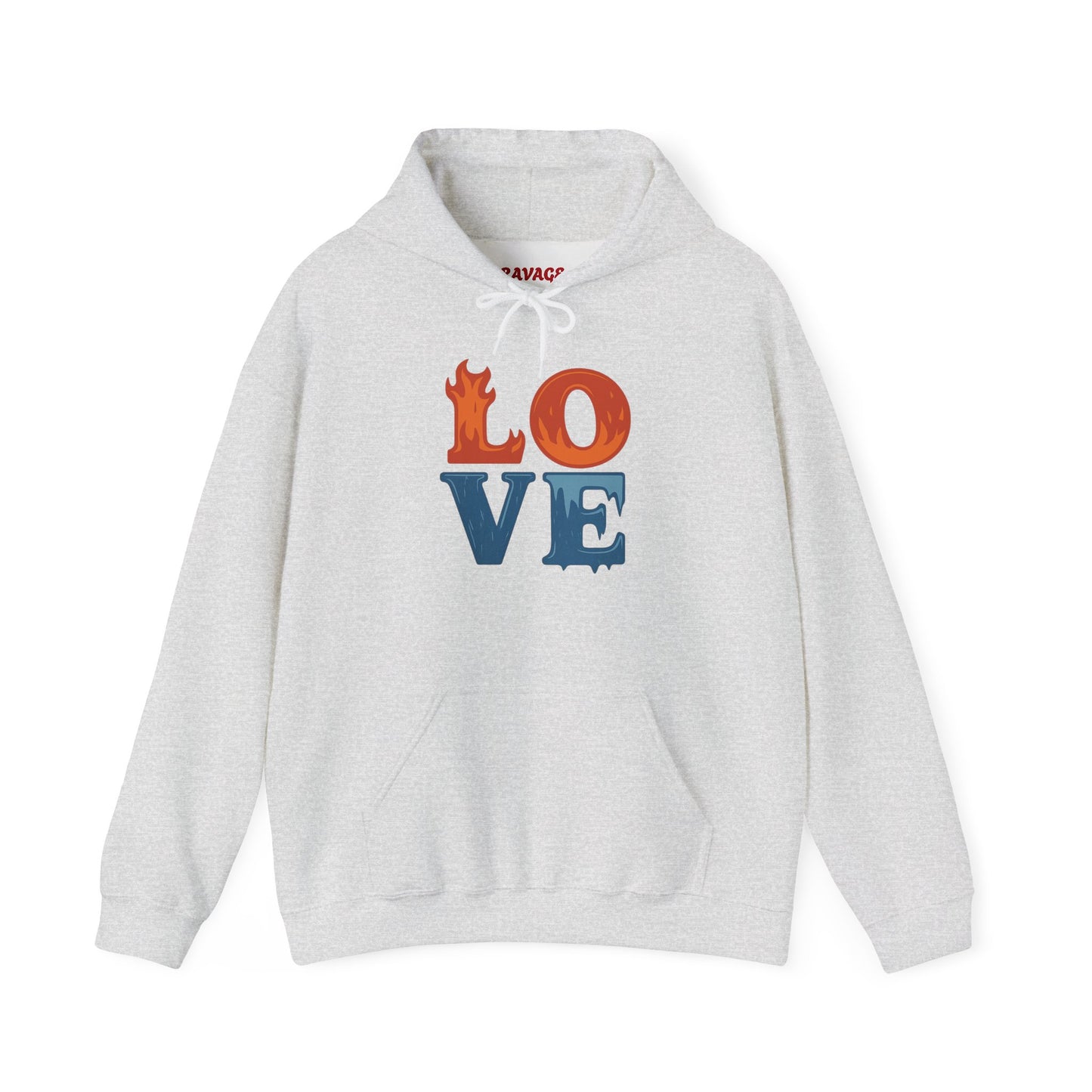 Unisex Hooded Sweatshirt with 'LOVE' Design - Cozy Gift for Friends, Valentine's Day, Casual Wear, Relaxation, Everyday Use
