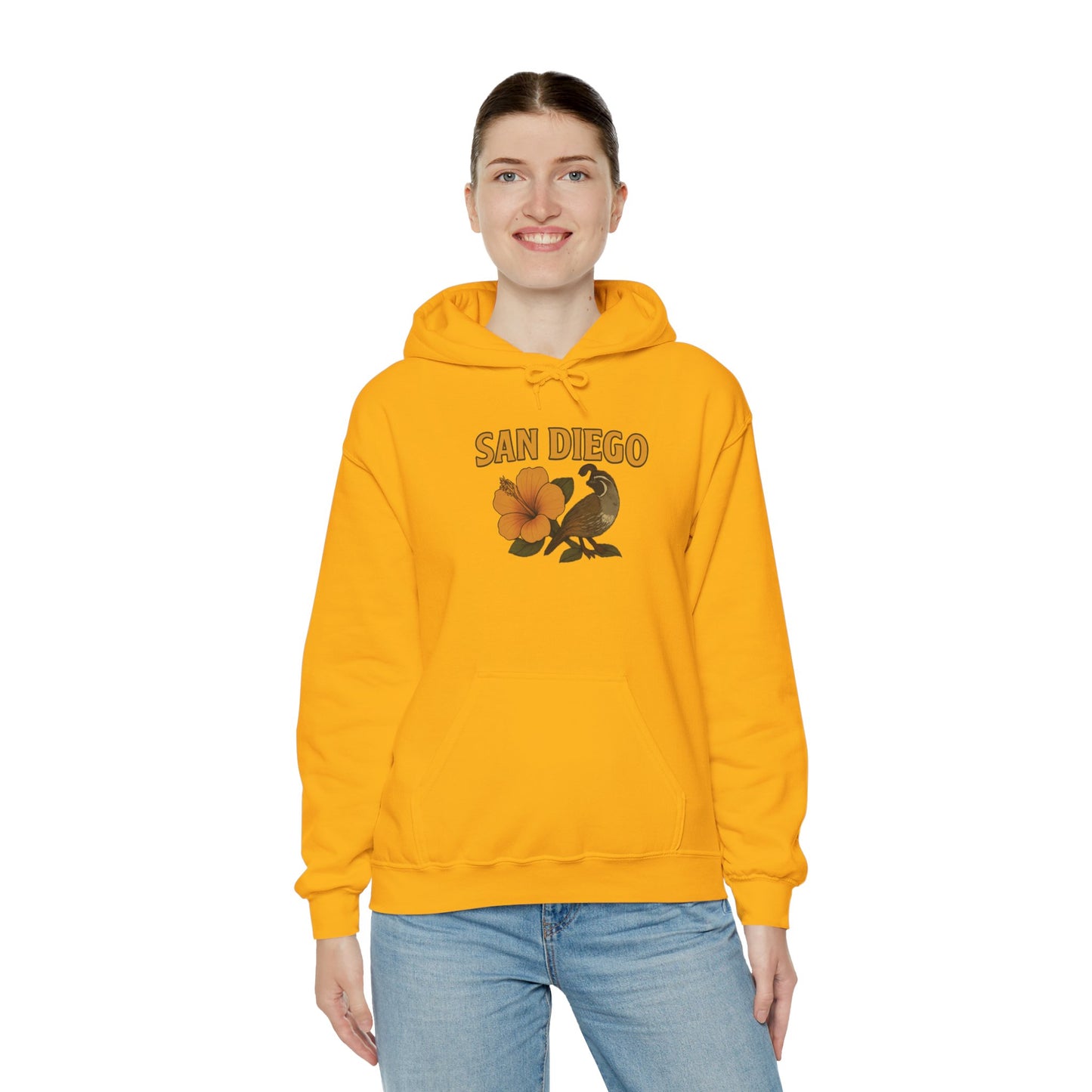 SAN DIEGO Unisex Hoodie – Cozy Sweatshirt, Casual Travel Souvenir, Relaxed Streetwear Gift for Nature & City Lovers