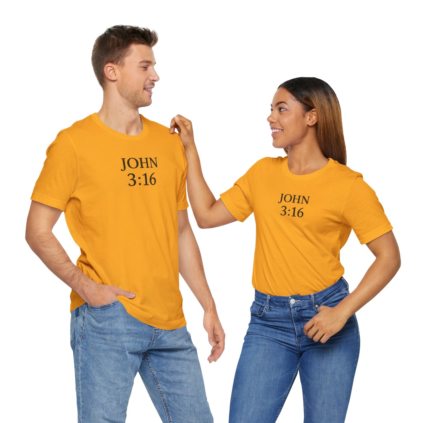 **JOHN 3:16 Faith-Inspired Unisex Tee – Christian Scripture T-Shirt, Religious Apparel, Inspirational Gift, Bible Verse Faith Shirt**
