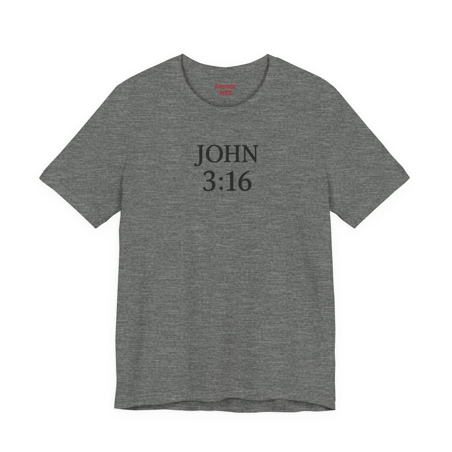 **JOHN 3:16 Faith-Inspired Unisex Tee – Christian Scripture T-Shirt, Religious Apparel, Inspirational Gift, Bible Verse Faith Shirt**