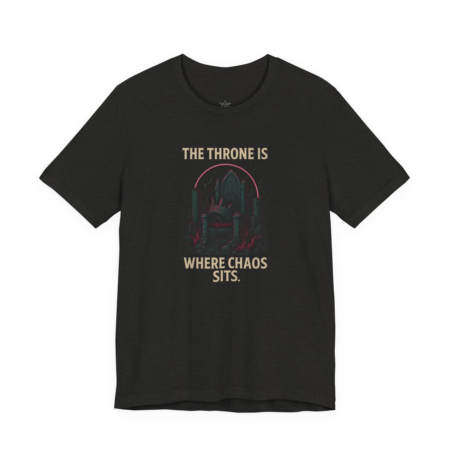Chaos Throne Graphic Tee | Unisex T-Shirt | Funny Gamer Shirt | Trendy Casual Wear | Unique Gift Idea