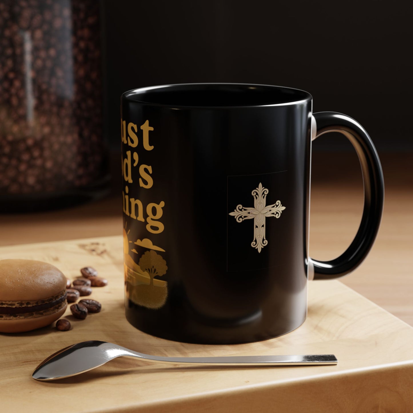 Trust God's Timing Christian Coffee Mug – Inspirational Accent Cup (11oz & 15oz), Faith-Based Gift for Coffee & Tea Lovers
