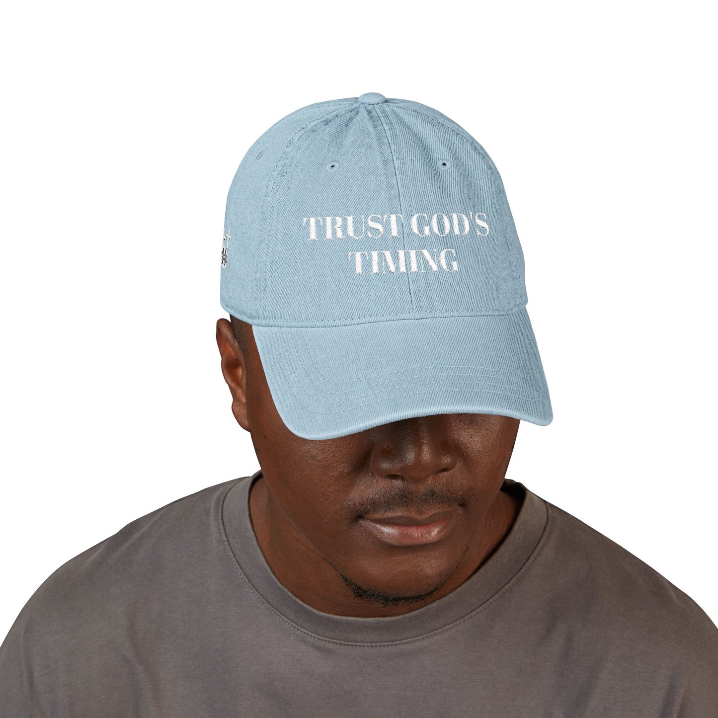 Trust God's Timing Denim Hat (Embroidery)