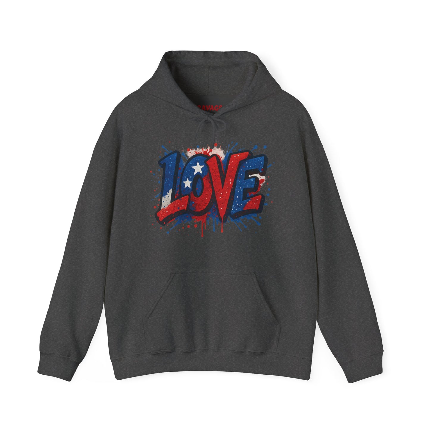 Unisex Hooded Sweatshirt with 'LOVE' Design - Cozy Gift for Friends, Valentine's Day, Casual Wear, Relaxation, Everyday Use