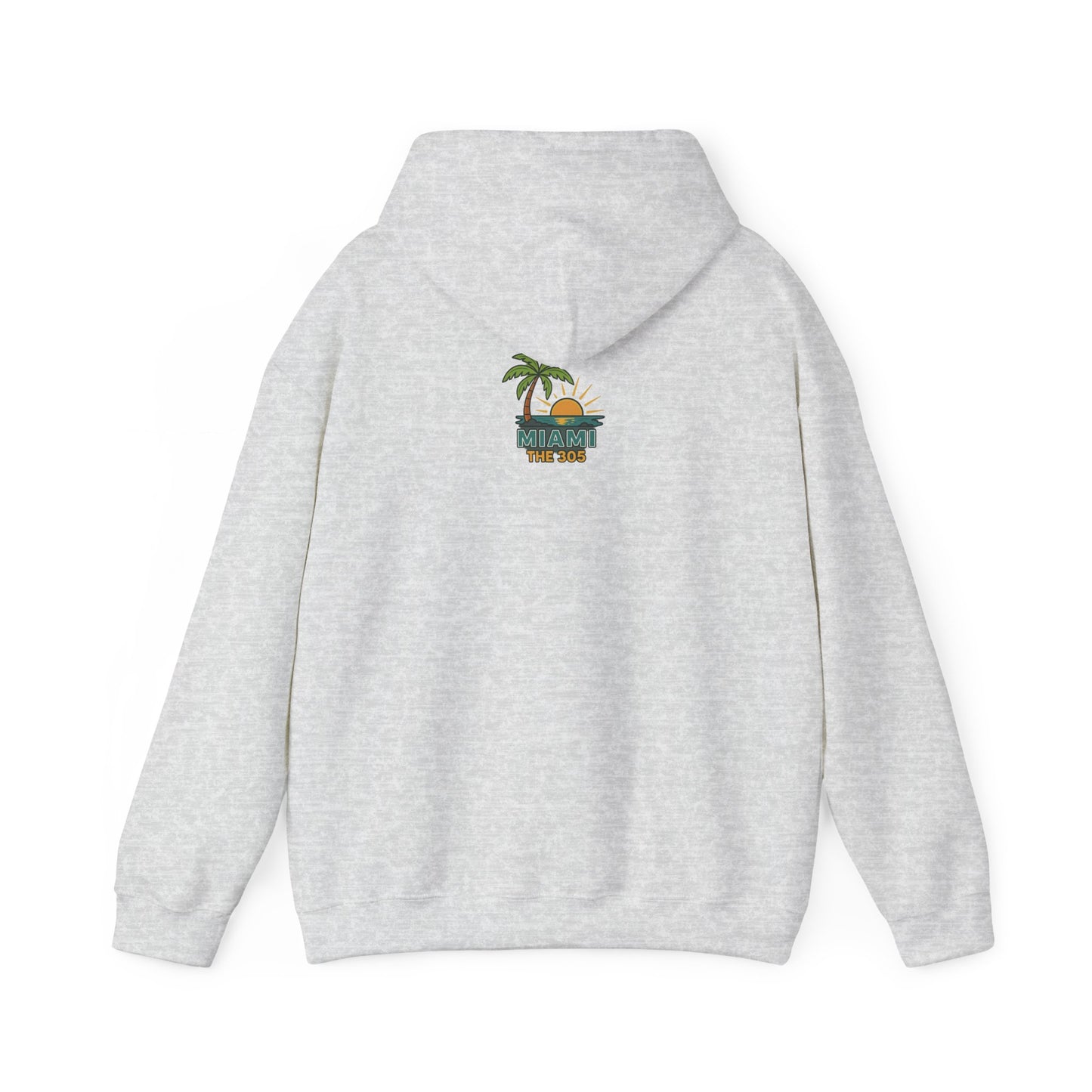 MIAMI THE 305 Unisex Hoodie – Cozy Sweatshirt, Casual Travel Souvenir, Relaxed Streetwear Gift for Nature & City Lovers