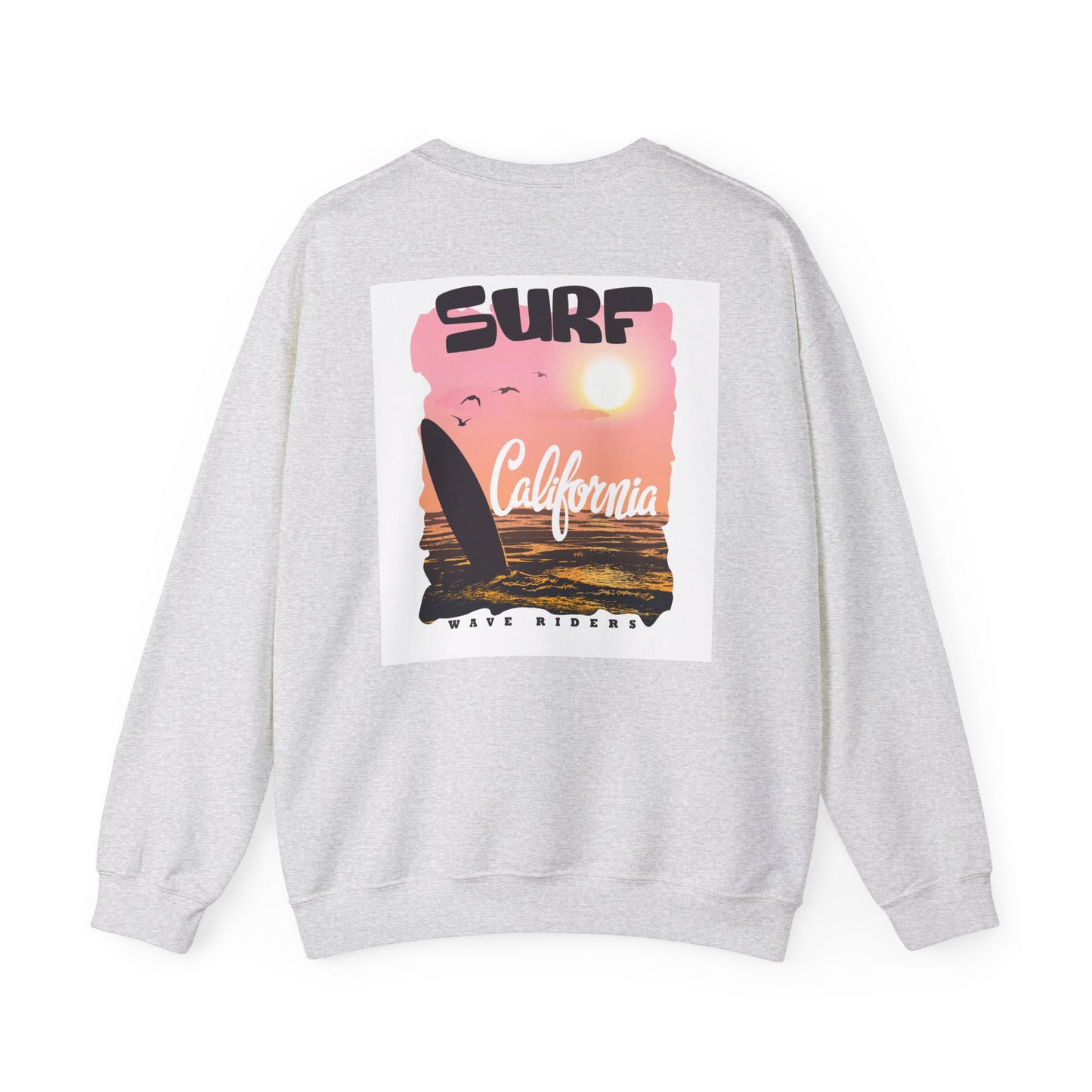 Surf Life Unisex Crewneck Sweatshirt | Beach Vibes, California Style, Perfect for Surfers