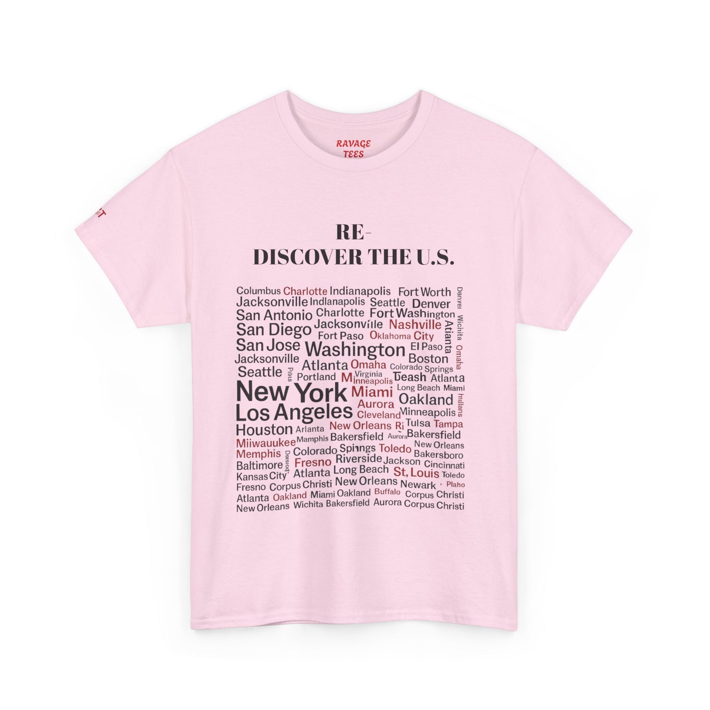 Re-Discover the U.S. Unisex Exploratory Travel T-Shirt, Adventure Tee, USA Discovery Shirt