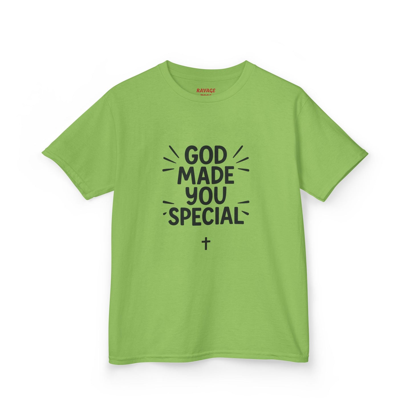 Kids Christian T-Shirt, God Made You Special Tee, Youth Religious Apparel, Faith-Based Gift, Inspirational Kids Wear