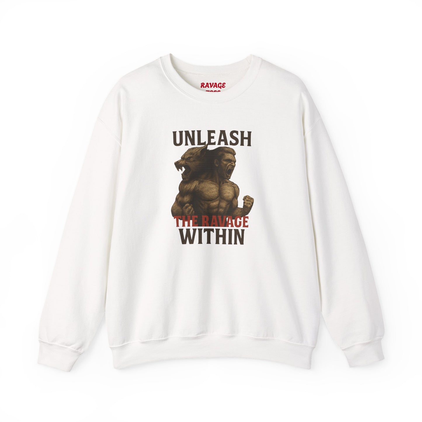 Unleash the Ravage Within – Unisex French Terry Sweatshirt, Cozy Fall Casual Wear, Gamer Gift, Comfortable Everyday Apparel