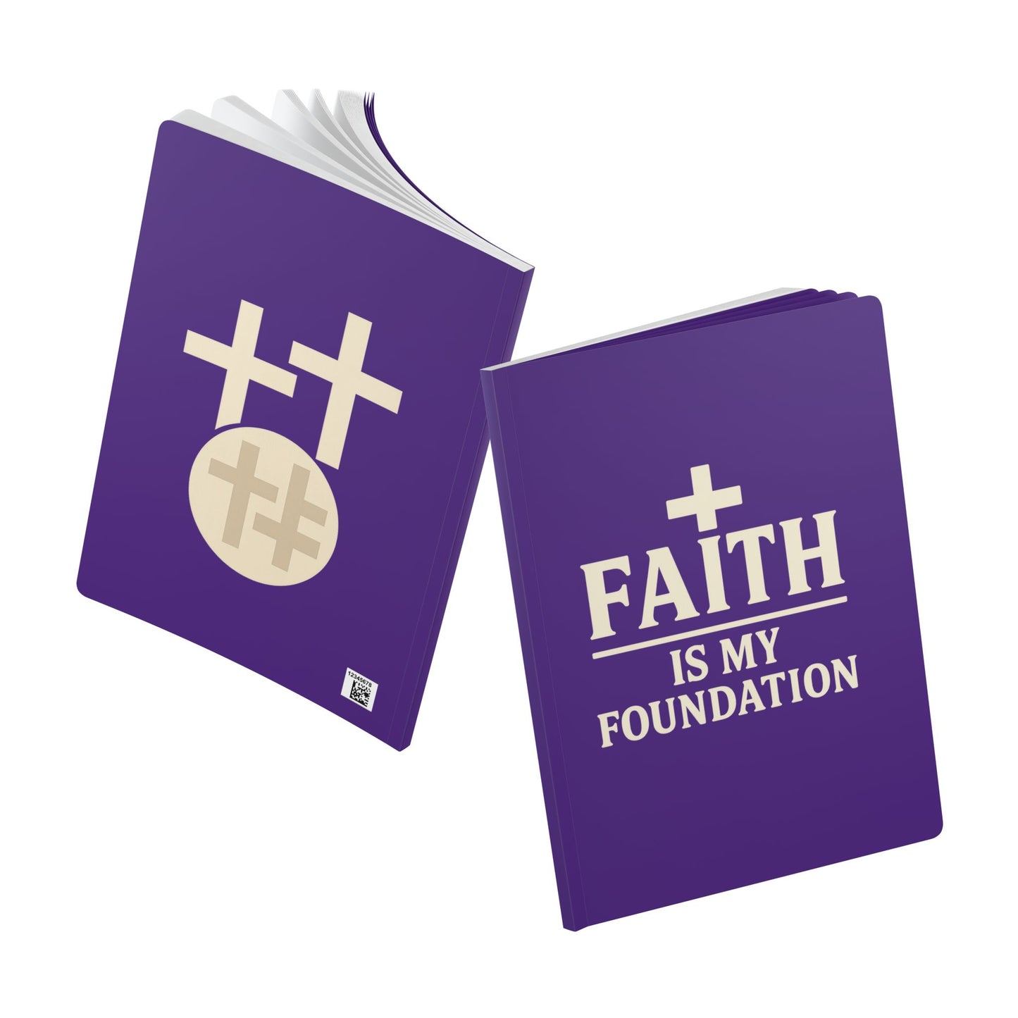 Faith Is My Foundation Christian Softcover Journal with Inspirational Inside Prints