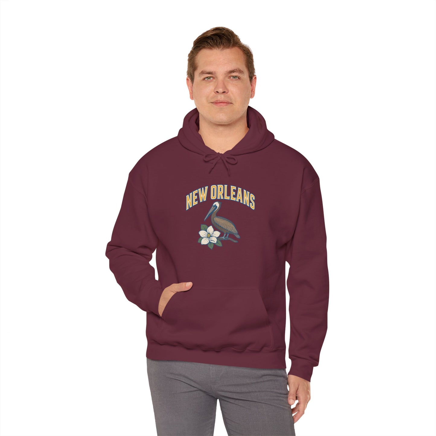 NEW ORLEANS -THE BIG EASY Unisex Hoodie – Cozy Sweatshirt, Casual Travel Souvenir, Relaxed Streetwear Gift for Nature & City Lovers