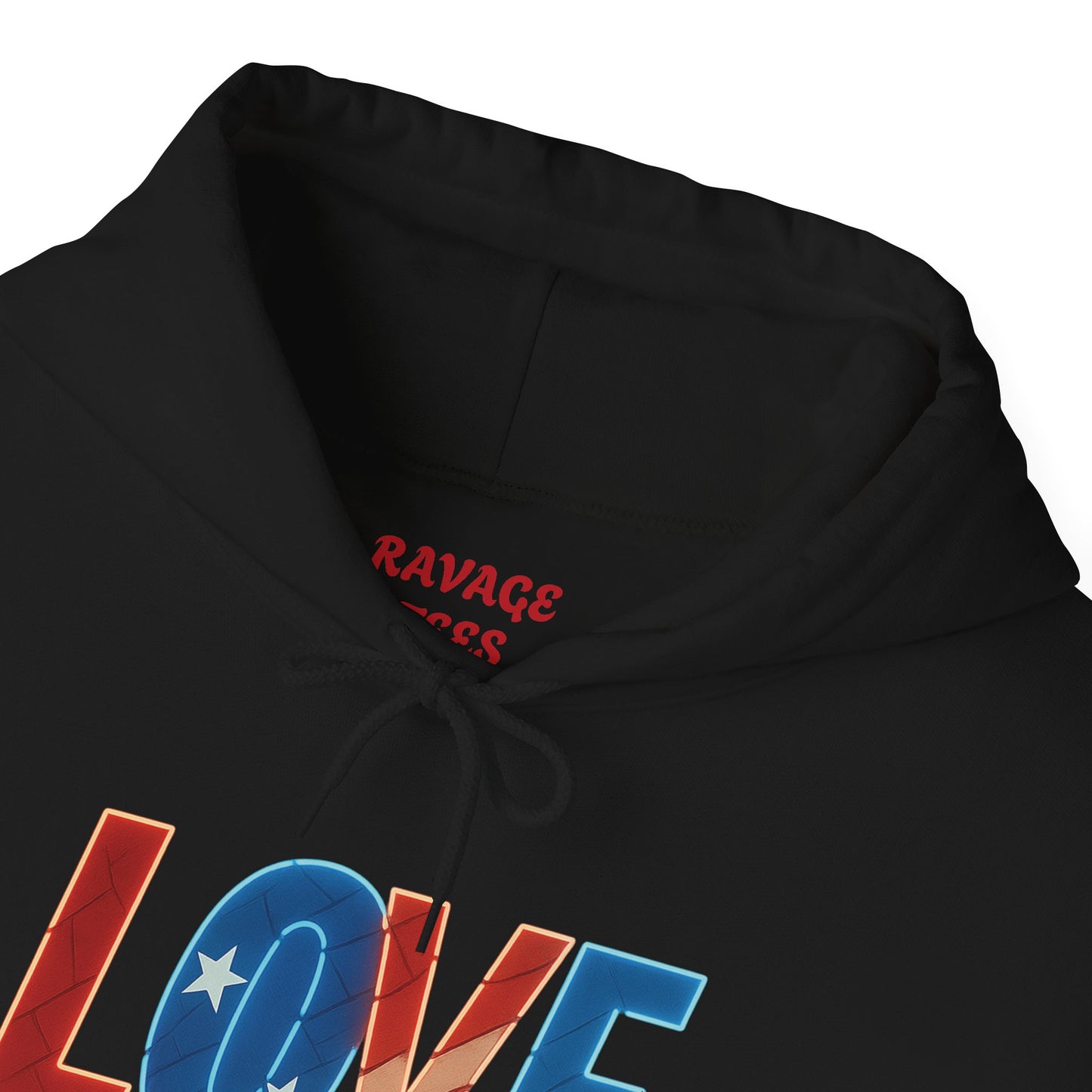 Unisex Hooded Sweatshirt with 'LOVE' Design - Cozy Gift for Friends, Valentine's Day, Casual Wear, Relaxation, Everyday Use