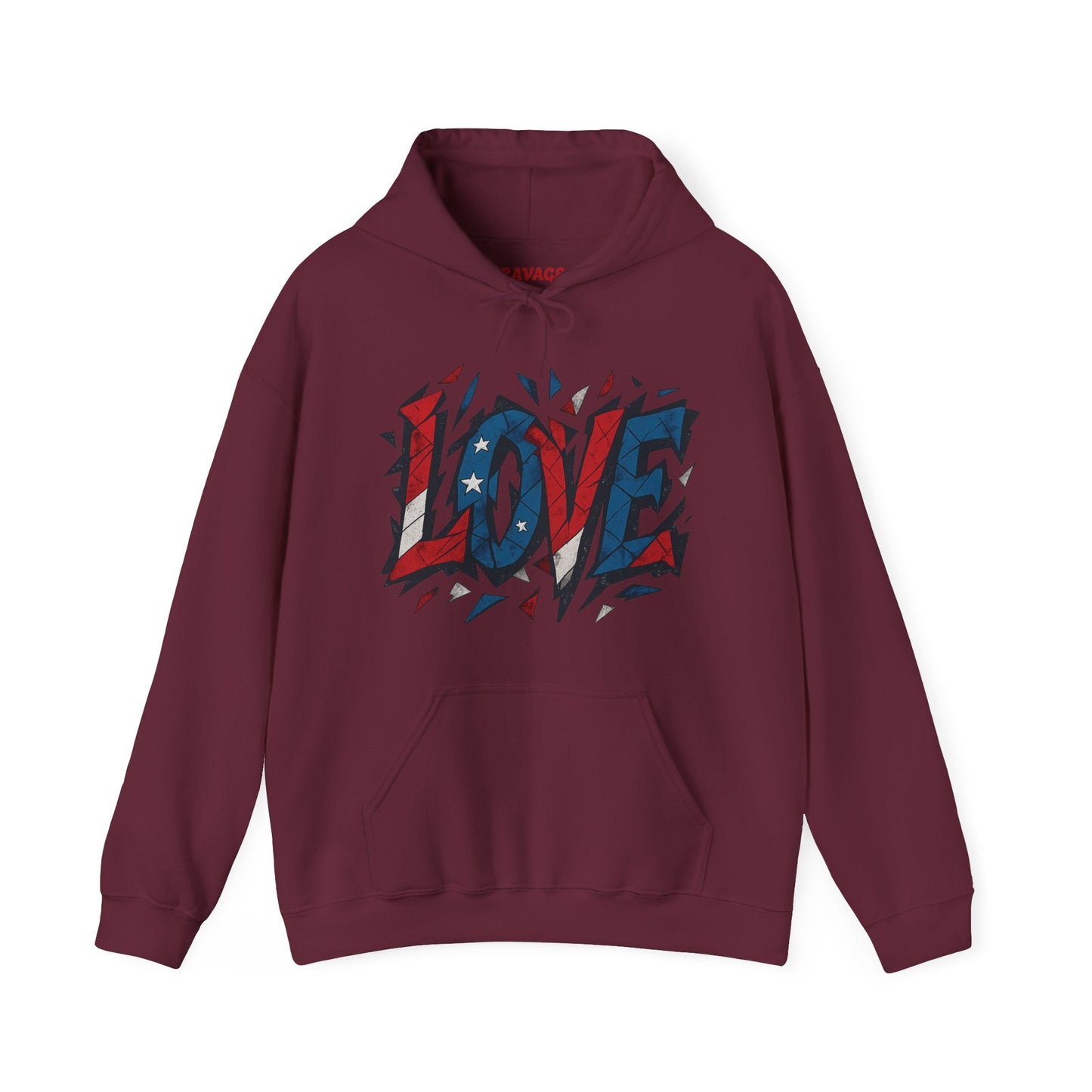 Unisex Hooded Sweatshirt with 'LOVE' Design - Cozy Gift for Friends, Valentine's Day, Casual Wear, Relaxation, Everyday Use