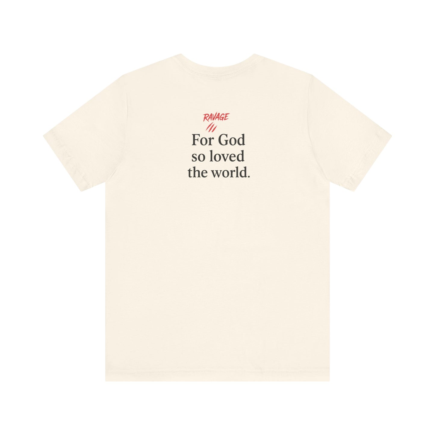 **JOHN 3:16 Faith-Inspired Unisex Tee – Christian Scripture T-Shirt, Religious Apparel, Inspirational Gift, Bible Verse Faith Shirt**
