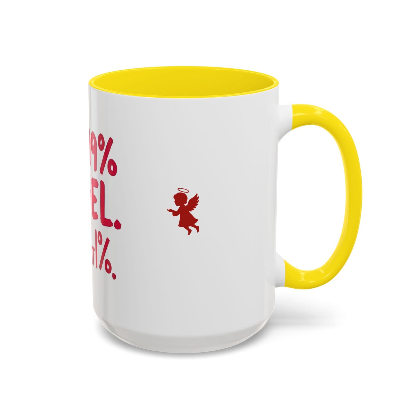 Humorous Accent Coffee Mug - Perfect Gift for Friends, Playful Coffee Lovers, Angel-Themed Decor, Birthday Present, Funny Quote Mugs