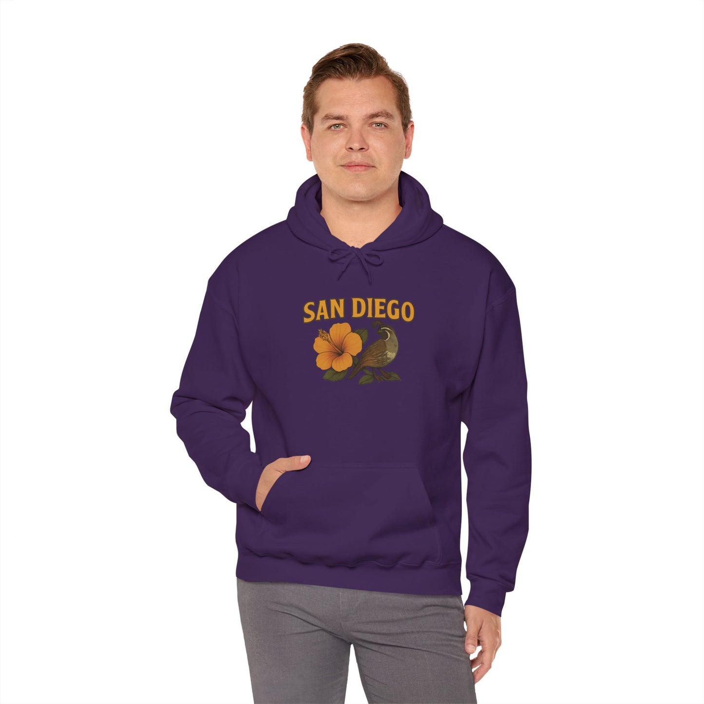 SAN DIEGO Unisex Hoodie – Cozy Sweatshirt, Casual Travel Souvenir, Relaxed Streetwear Gift for Nature & City Lovers