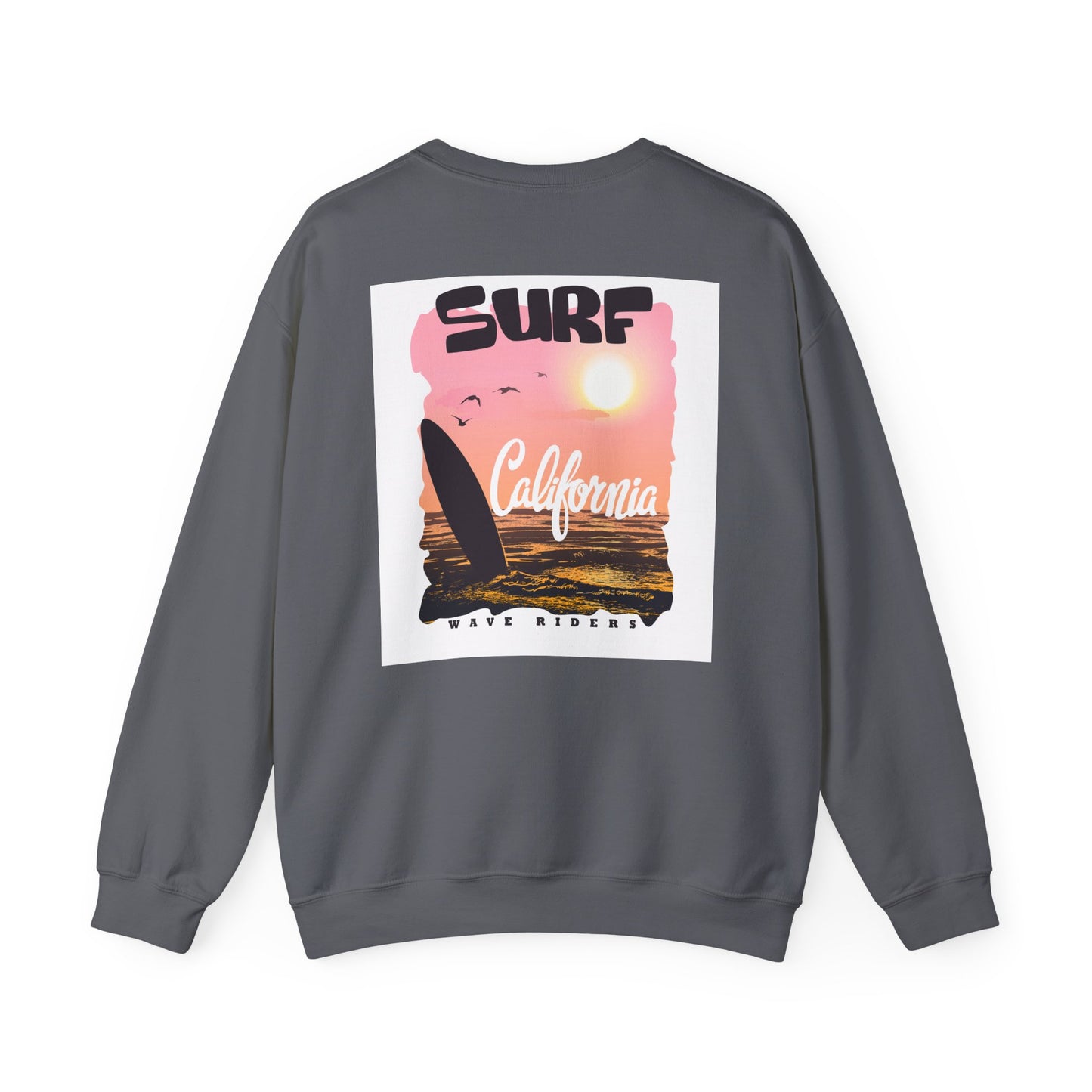 Surf Life Unisex Crewneck Sweatshirt | Beach Vibes, California Style, Perfect for Surfers