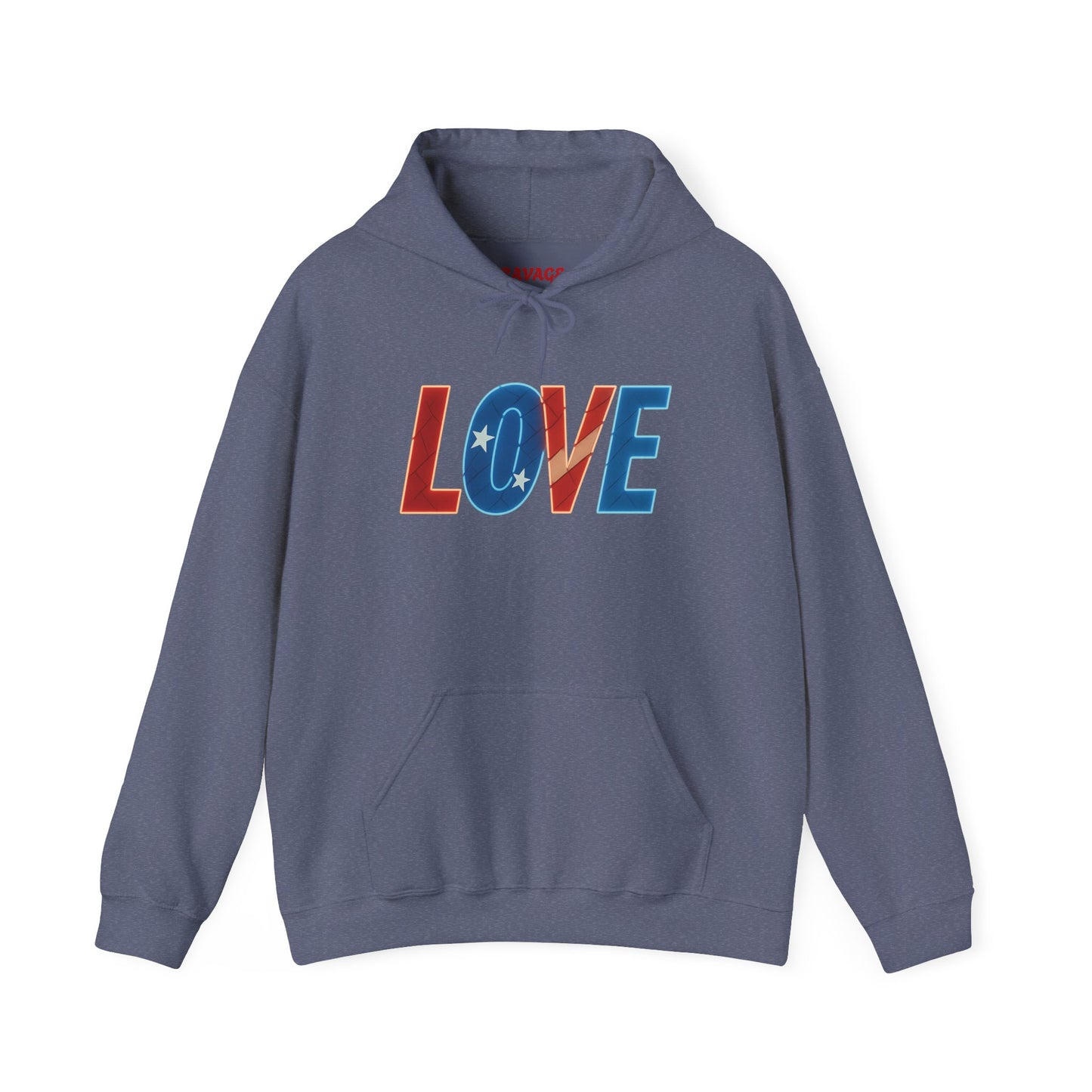 Unisex Hooded Sweatshirt with 'LOVE' Design - Cozy Gift for Friends, Valentine's Day, Casual Wear, Relaxation, Everyday Use