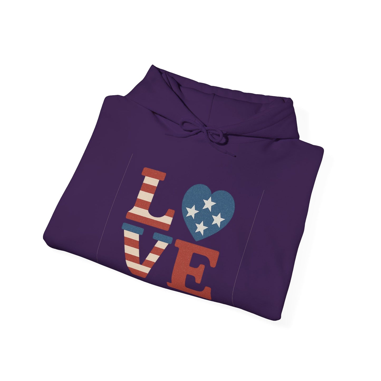 Unisex Hooded Sweatshirt with 'LOVE' Design - Cozy Gift for Friends, Valentine's Day, Casual Wear, Relaxation, Everyday Use