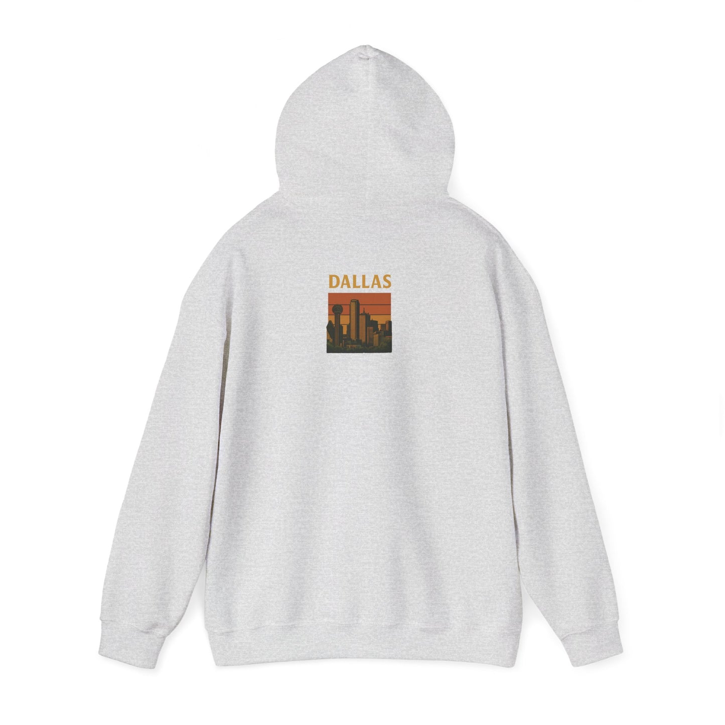DALLAS Unisex Hoodie – Cozy Sweatshirt, Casual Travel Souvenir, Relaxed Streetwear Gift for Nature & City Lovers