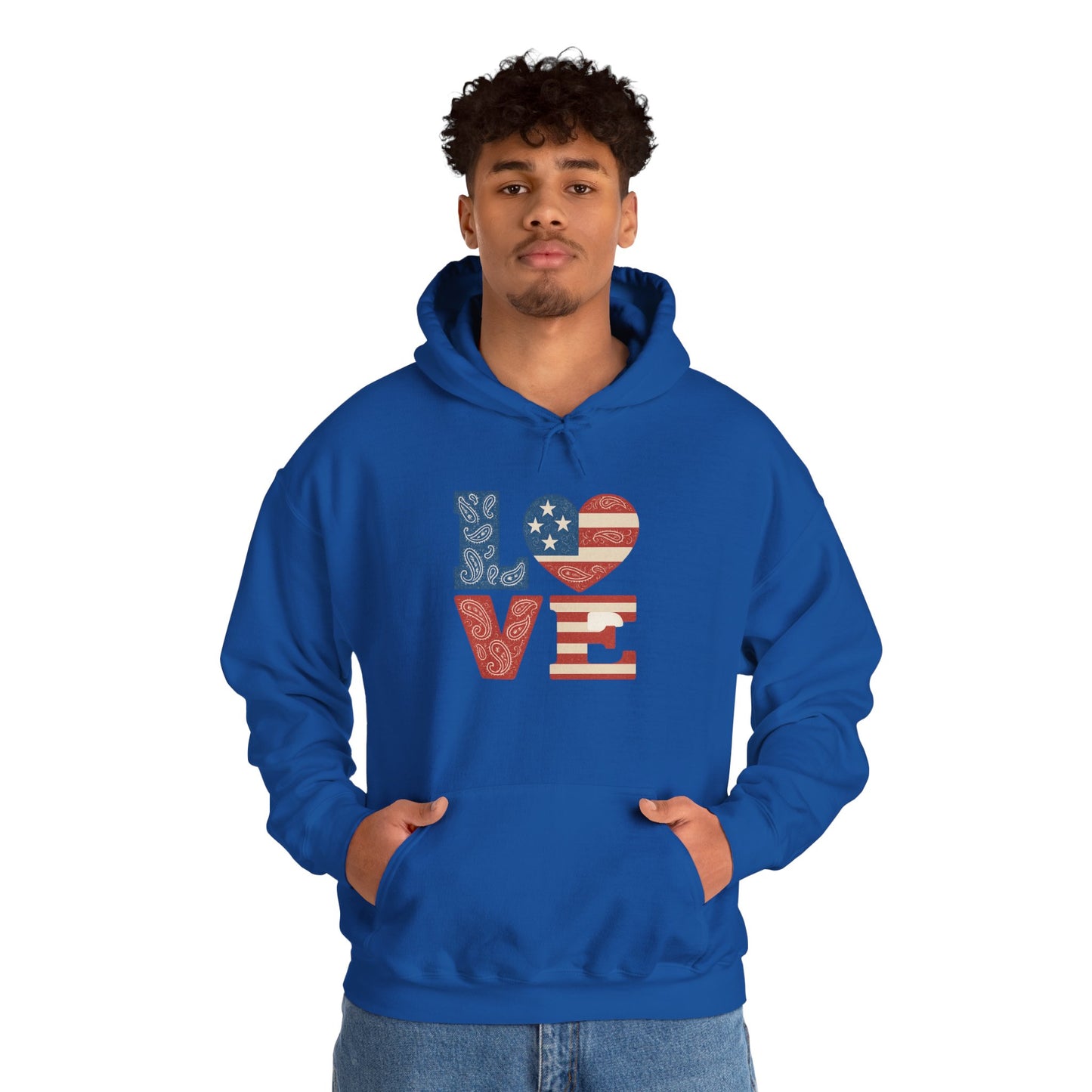 Unisex Hooded Sweatshirt with 'LOVE' Design - Cozy Gift for Friends, Valentine's Day, Casual Wear, Relaxation, Everyday Use