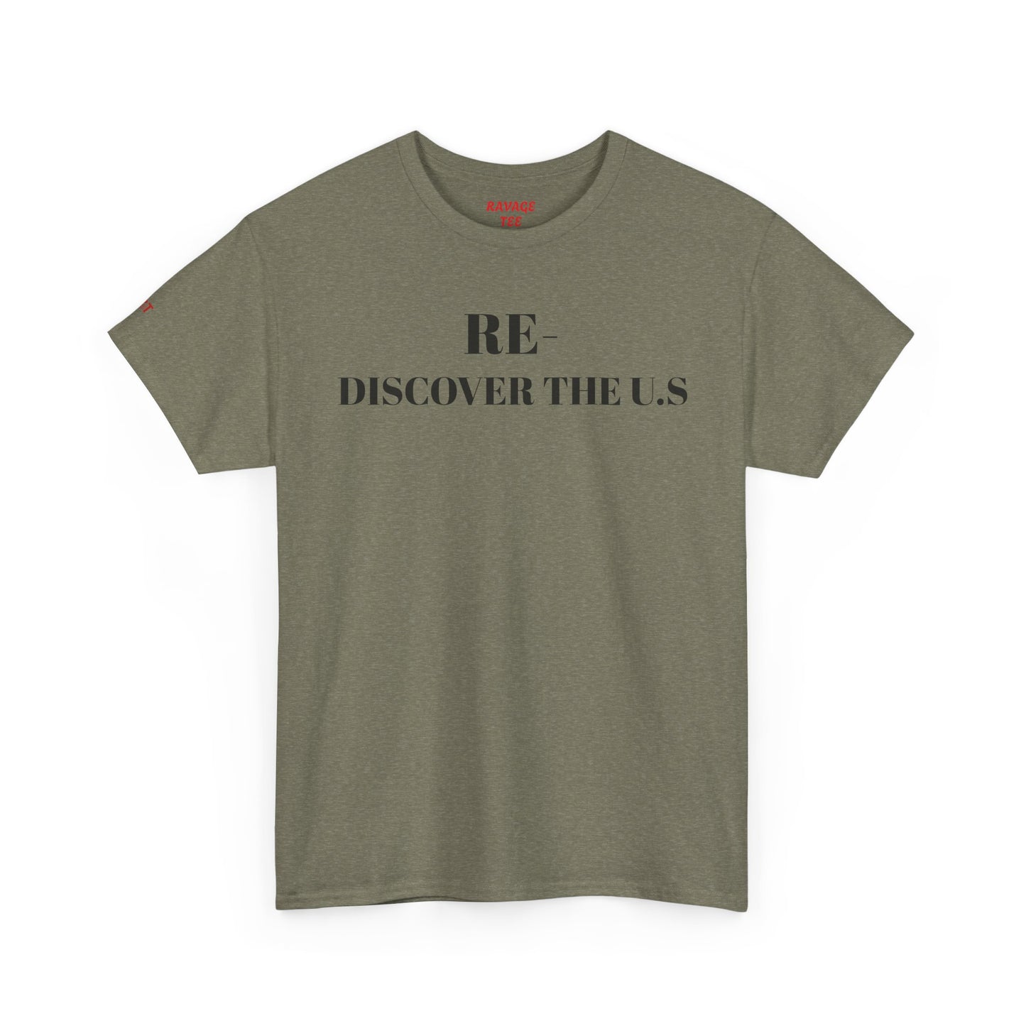 RE-DISCOVERVER the U.S. Unisex Heavy Cotton Tee