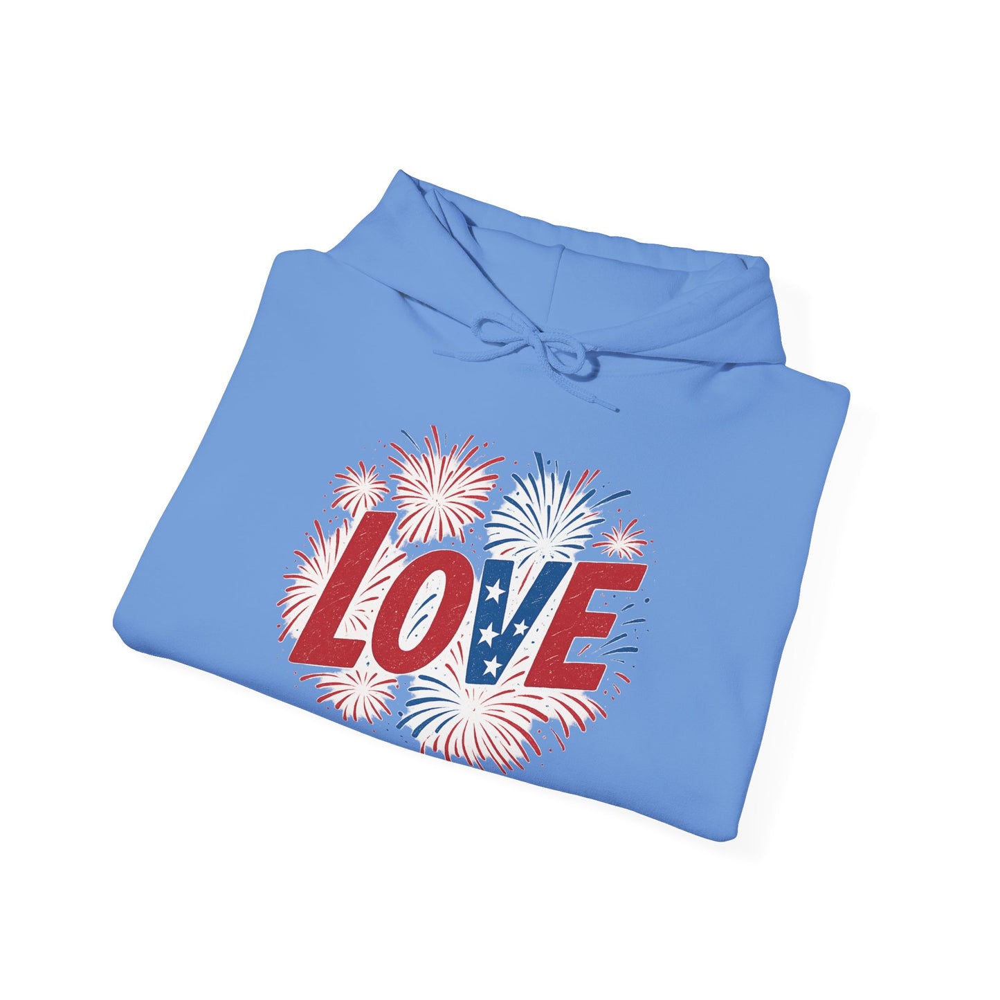 Unisex Hooded Sweatshirt with 'LOVE' Design - Cozy Gift for Friends, Valentine's Day, Casual Wear, Relaxation, Everyday Use