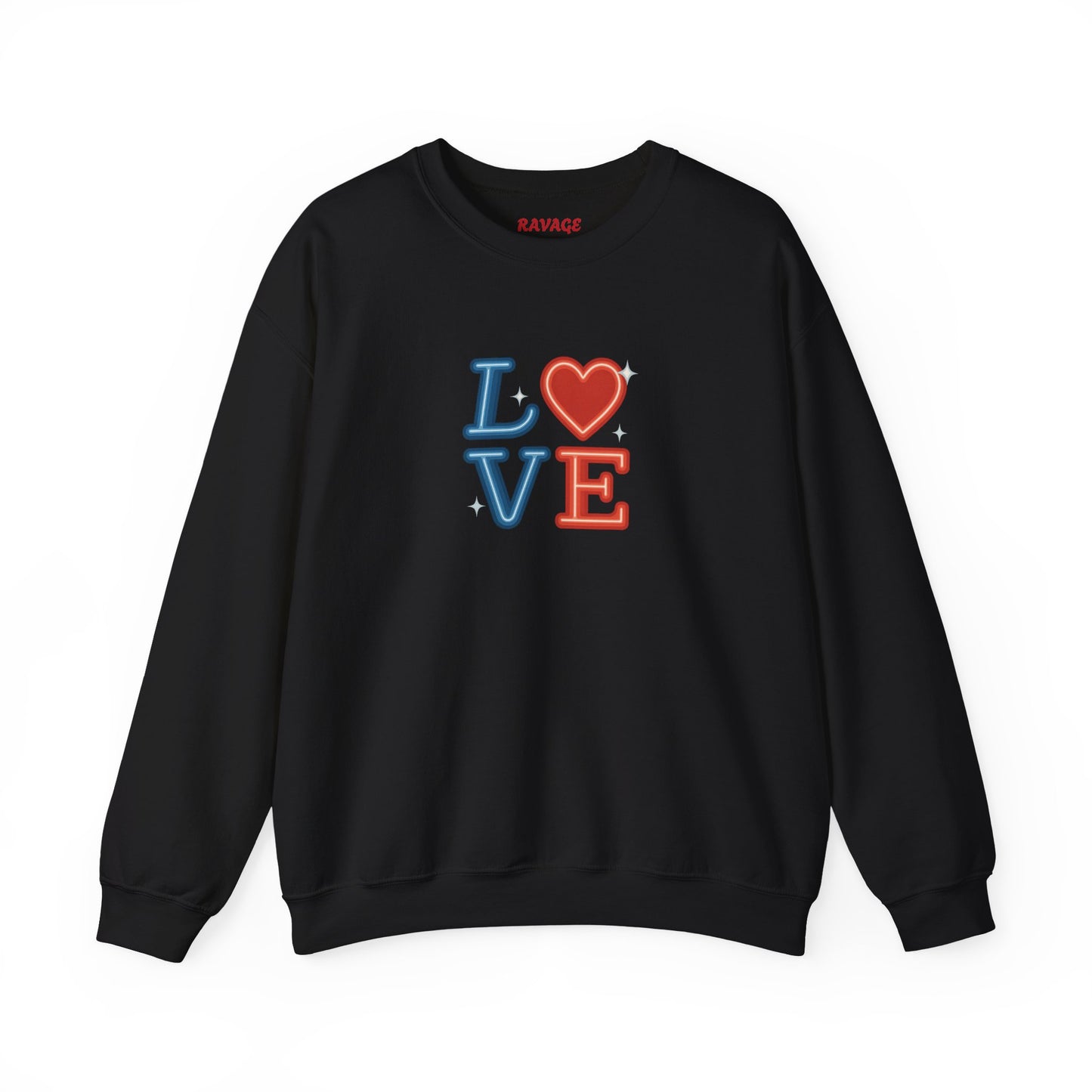 Patriotic Love Sweatshirt | Unisex Crewneck, Cozy Top for Celebrations, Gifts, Independence Day, Casual Style, Everyday Comfort