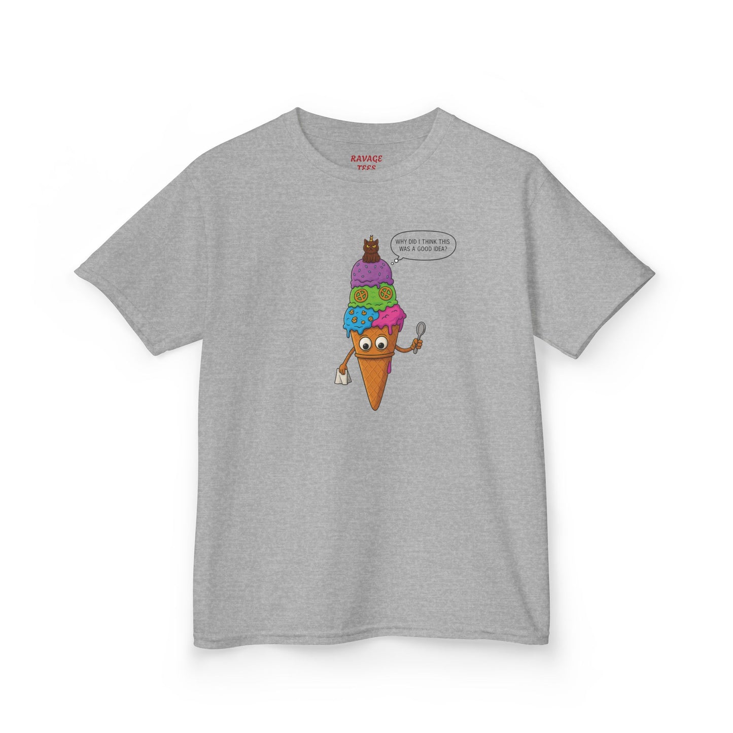 Kids Ice Cream Cone T-Shirt - Fun Summer Apparel, Perfect Gift for Birthdays, Playdates, Ice Cream Lovers, Family Outings
